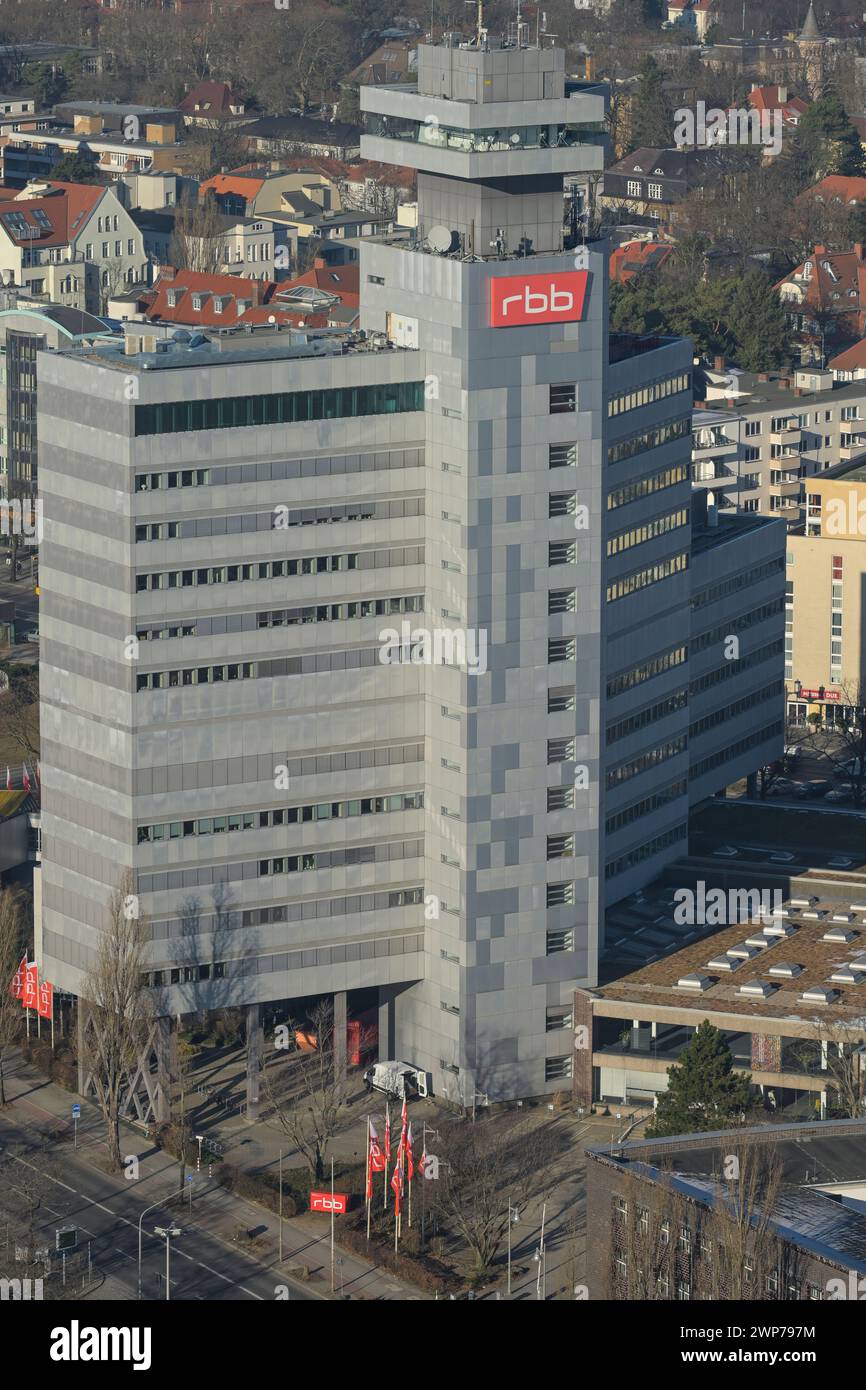 RBB Funkhaus, Masurenalle, Charlottenburg, Charlottenburg-Wilmersdorf, Berlin, Deutschland Stockfoto