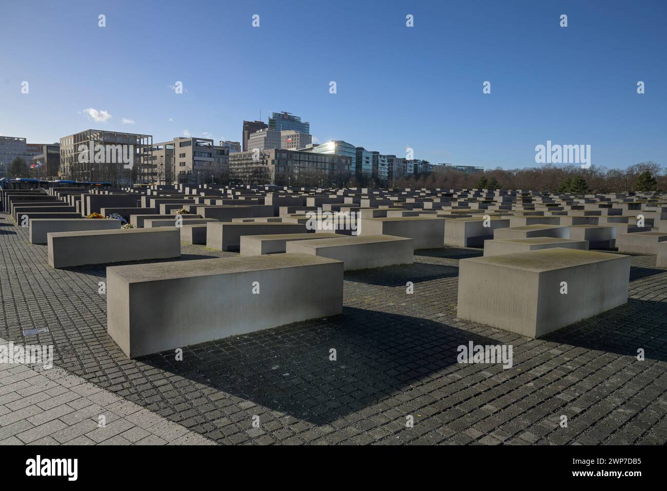 Holocaust-Mahnmal, Potsdamer Platz, Ebertstraße, Mitte, Berlin, Deutschland *** Lokale Bildunterschrift ***, Berlin, Deutschland Stockfoto