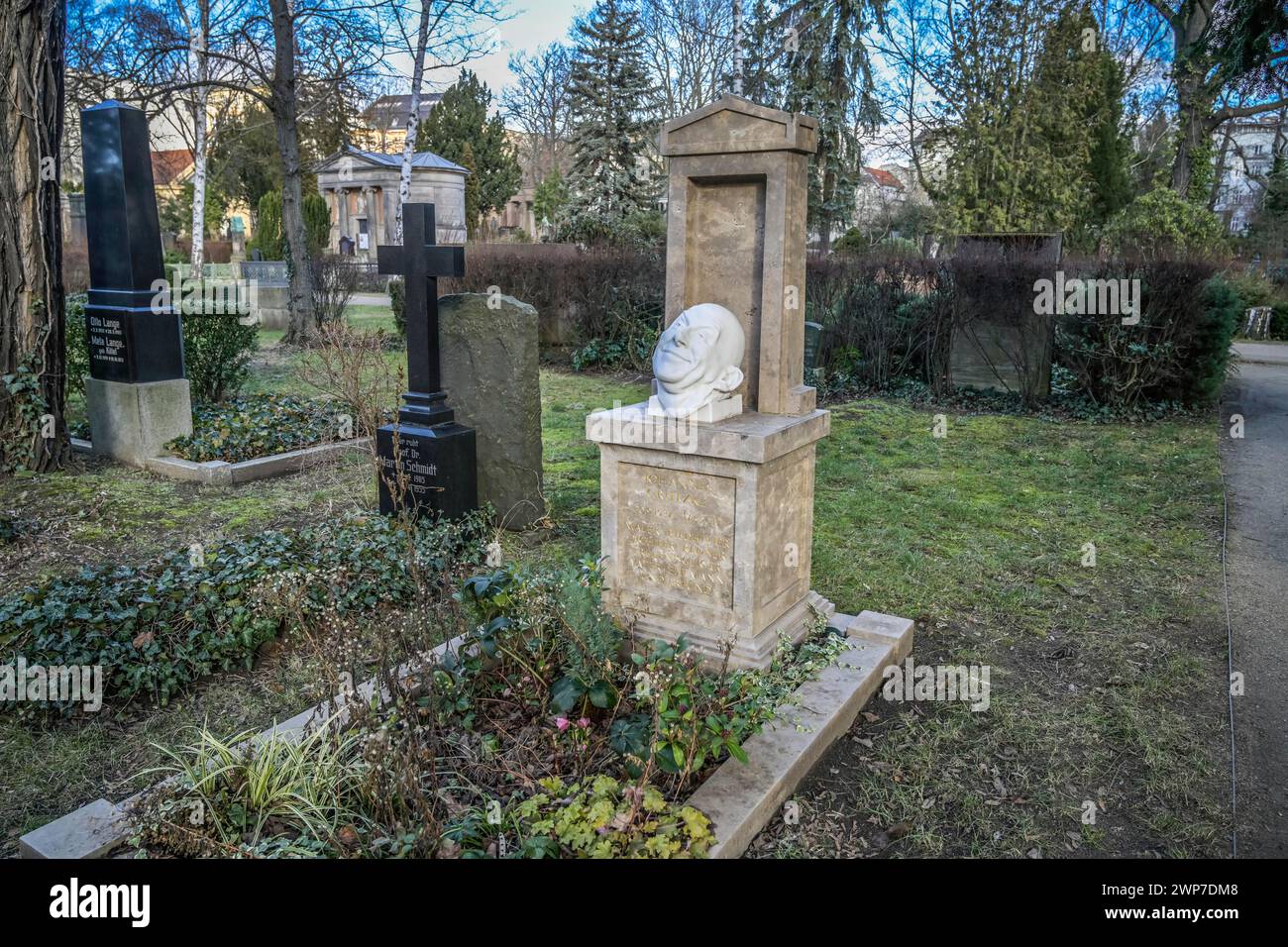 Johannes Michael Wilhelm Grützke, Grab, Dorotheenstädtischer Friedhof, Chausseestraße, Mitte, Berlin, Deutschland Stockfoto