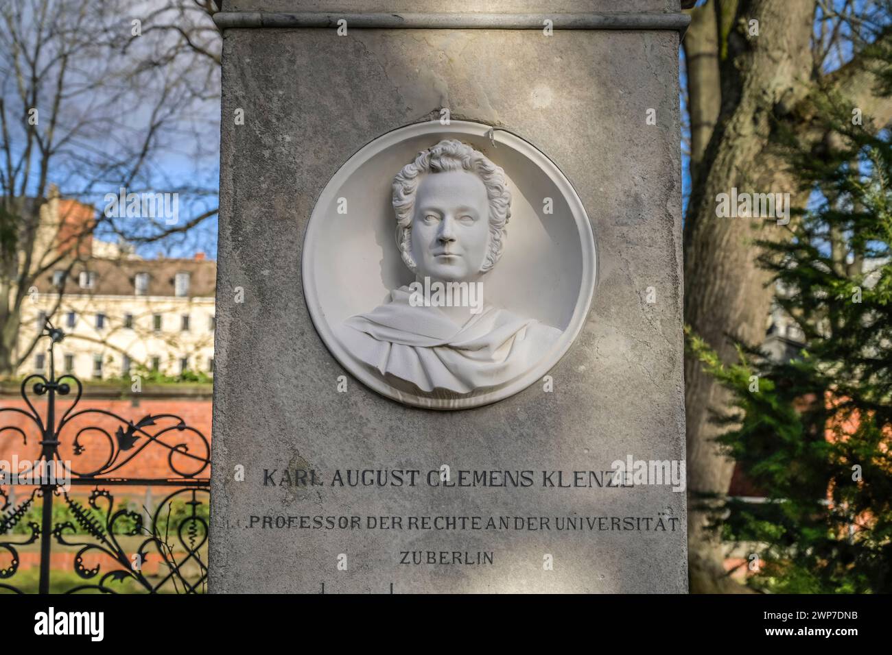 Clemens August Karl Klenze, Grab, Dorotheenstädtischer Friedhof, Chausseestraße, Mitte, Berlin, Deutschland Stockfoto