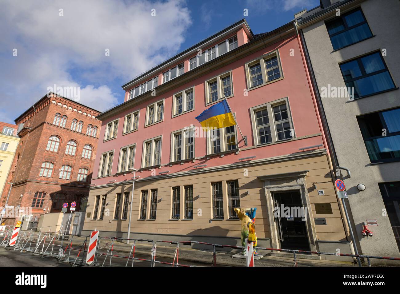 Botschaft der Ukraine in der Bundesrepublik Deutschland, Albrechtstraße, Mitte, Berlin, Deutschland Stockfoto