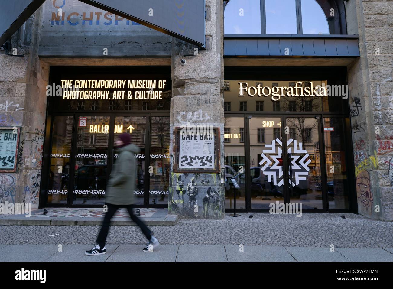 Kunsthaus und Museum Fotografiska, Stadtquartier am Tacheles, Oranienburger Straße, Mitte, Berlin, Deutschland Stockfoto