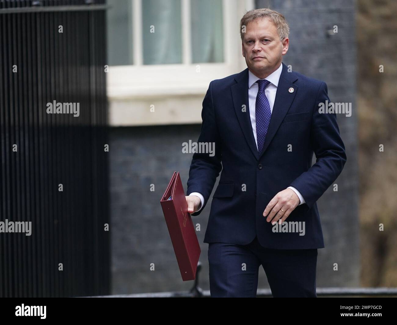Verteidigungsminister Grant Shapps kommt in der Downing Street, London, zu einer Kabinettssitzung vor dem Budget an. Bilddatum: Mittwoch, 6. März 2024. Stockfoto