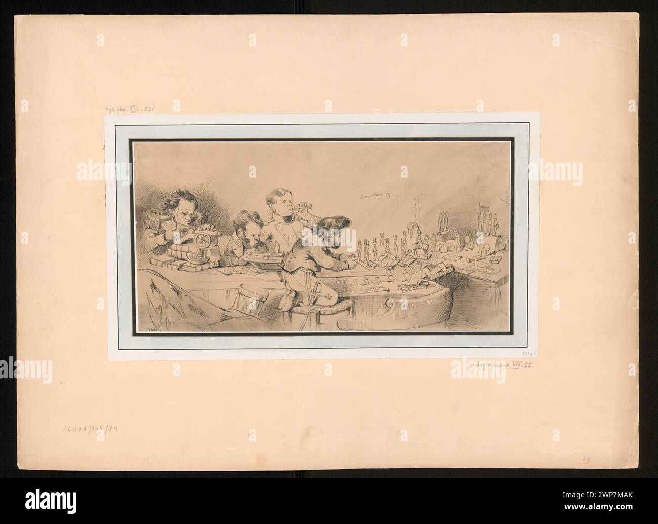 Eine Karikatur von Jean-Jacques Grandville nach 1830, die Ludwik Filip in einer satirischen Szene zeigt, die französische politische Illustration und soziale Kommentare des 19. Jahrhunderts widerspiegelt. Stockfoto