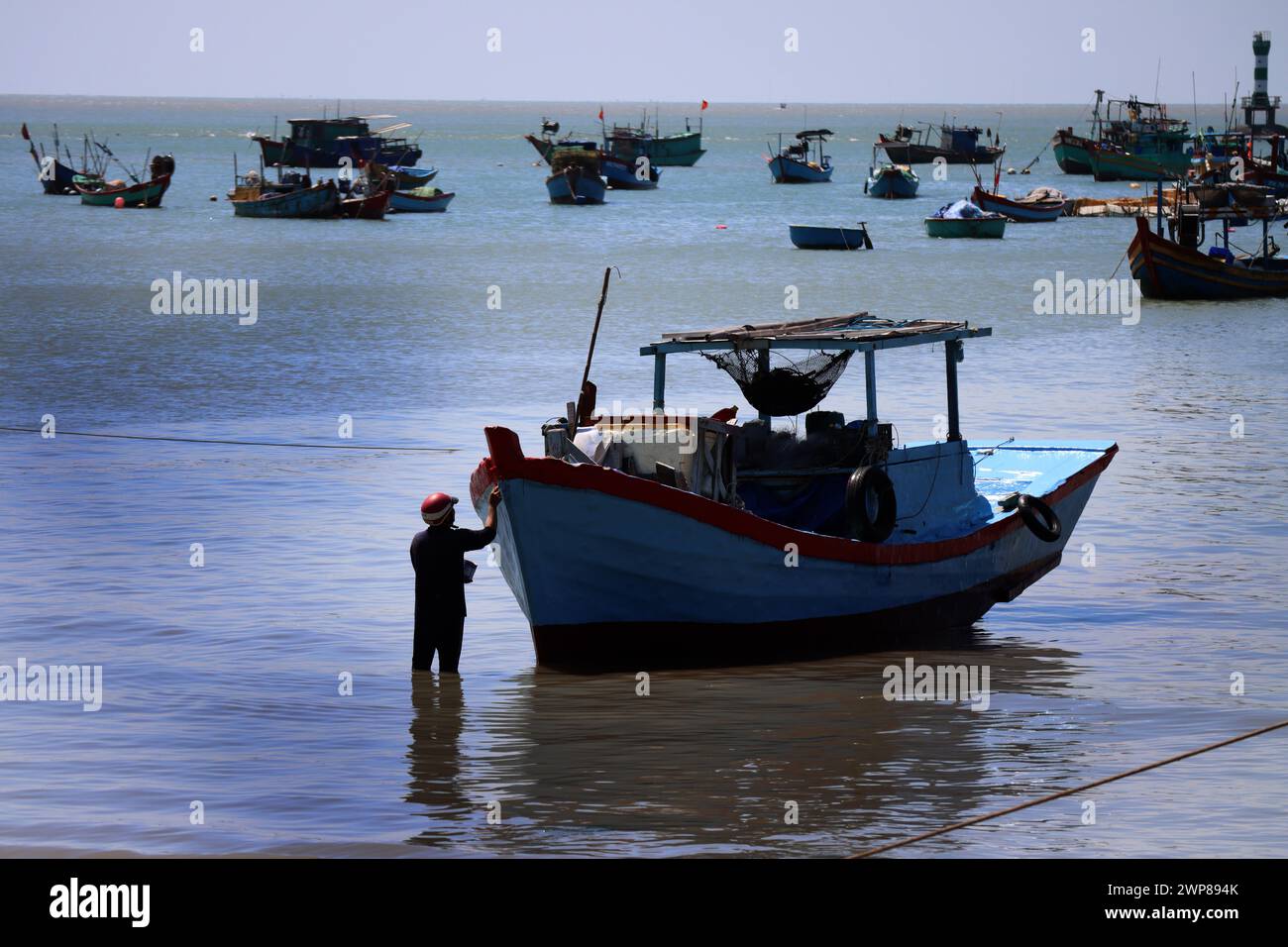 Vietnam Fischerdorf Stockfoto