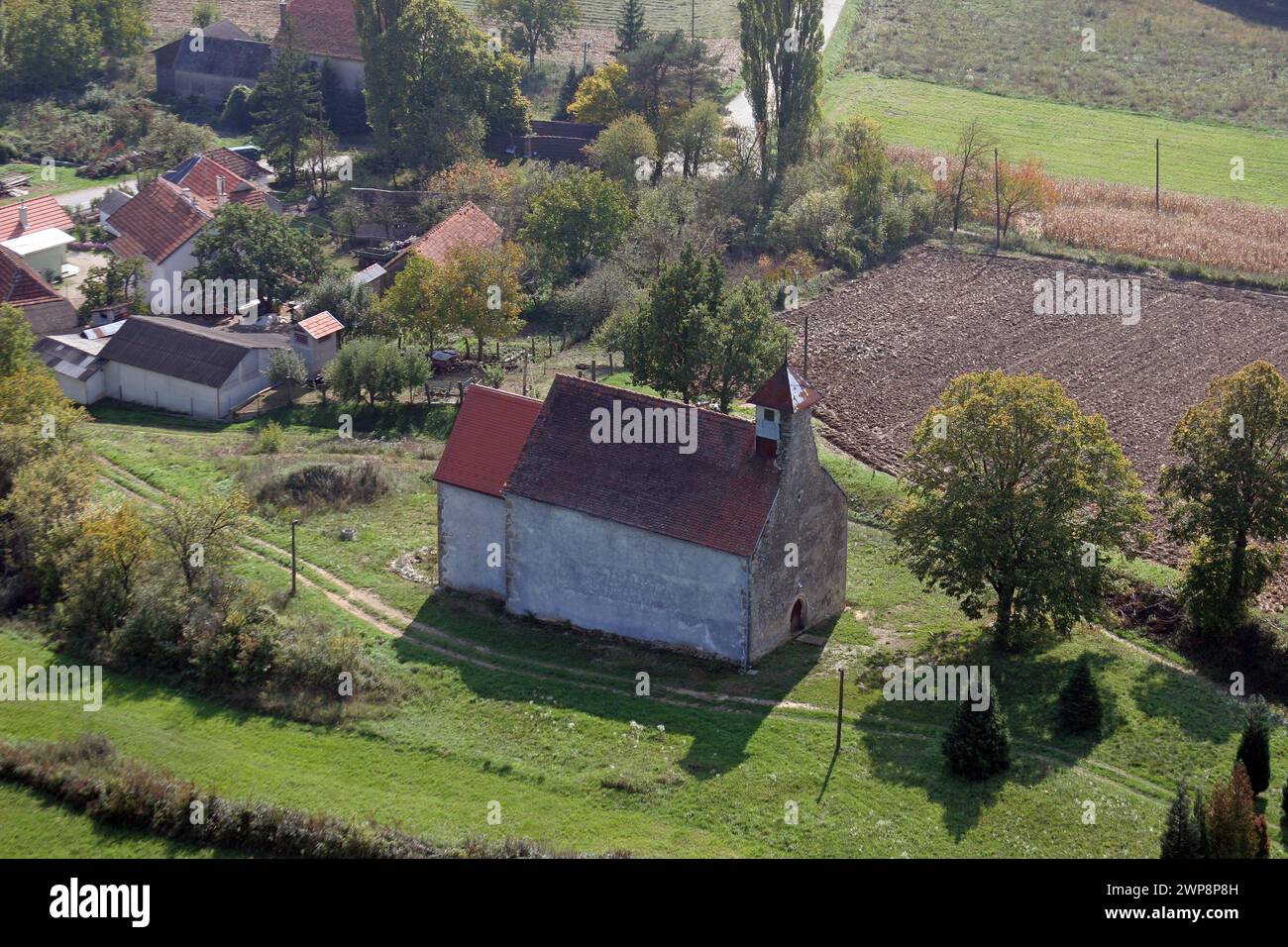 Die Kapelle des Heiligen Andreas in Kalnik, Kroatien Stockfoto