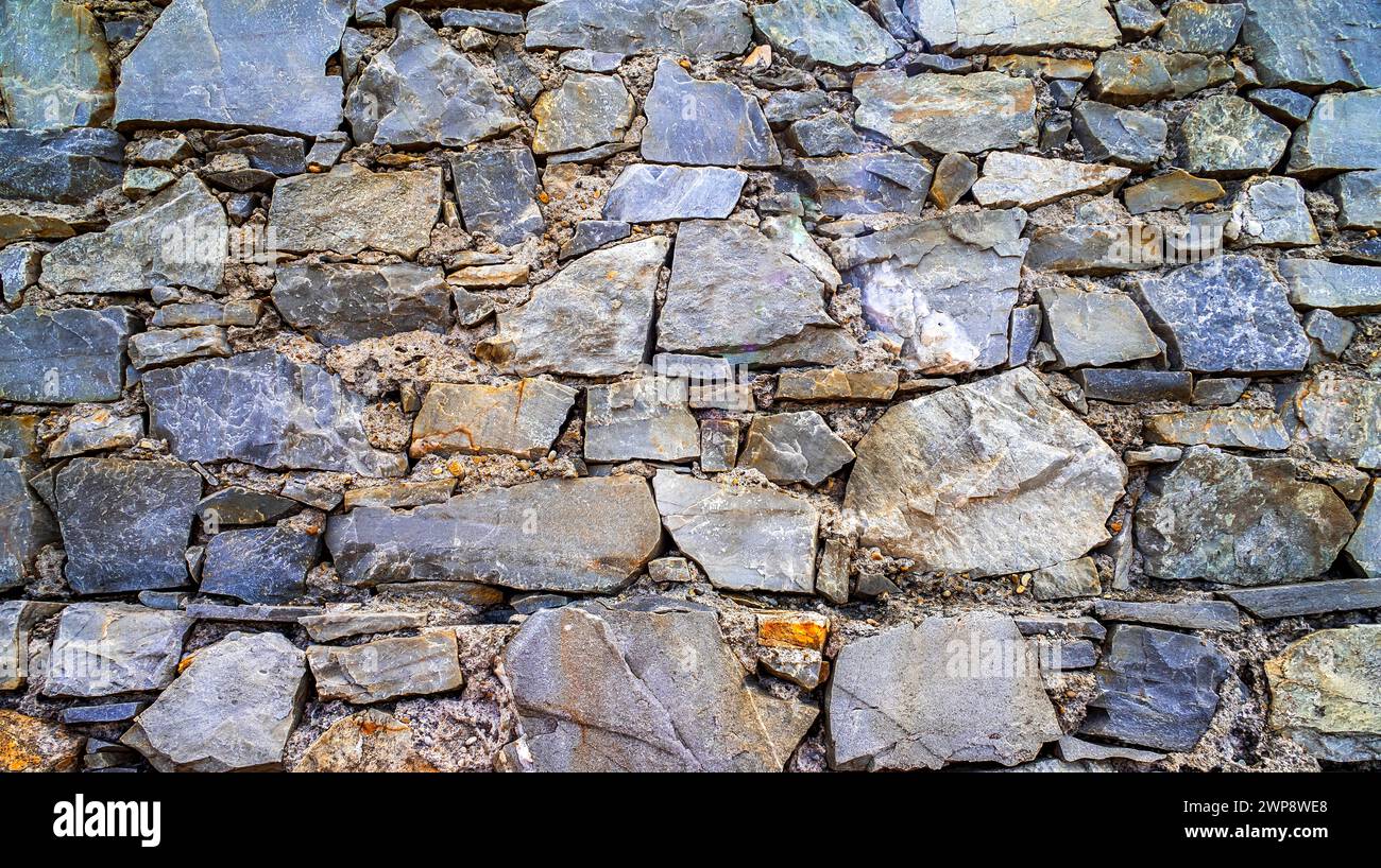 Strukturiertes Hintergrunddesign Mit Natursteinwand Stockfoto