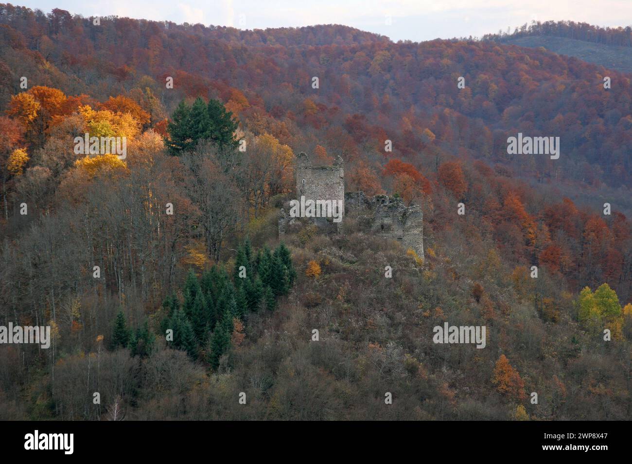 Die Festung Gvozdansko wurde im 15. Jahrhundert von einem kroatischen Adligen der Familie Zrinski, Gvozdansko, Kroatien, erbaut Stockfoto