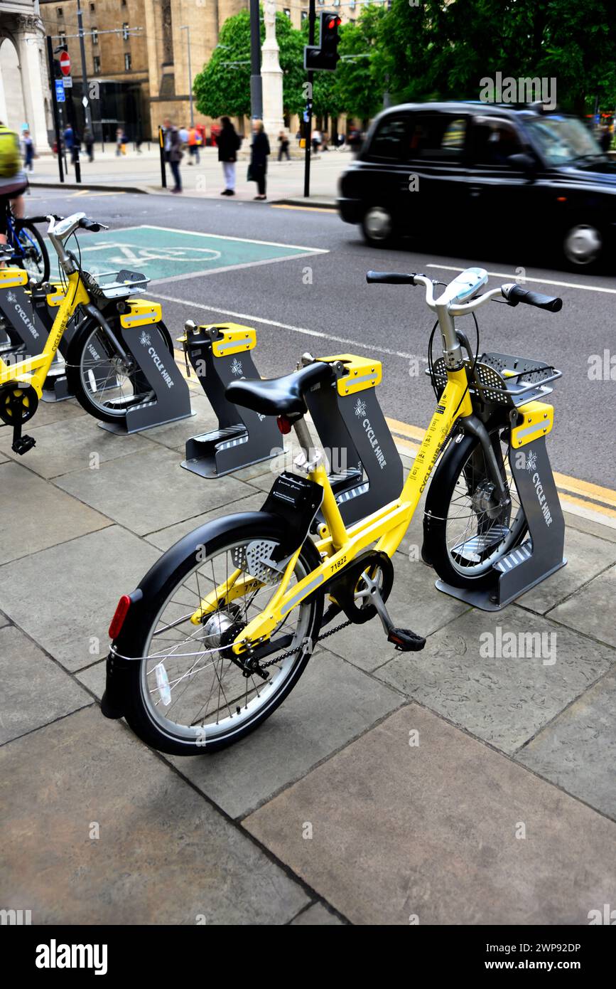 E-Bike-Verleih Stockfoto