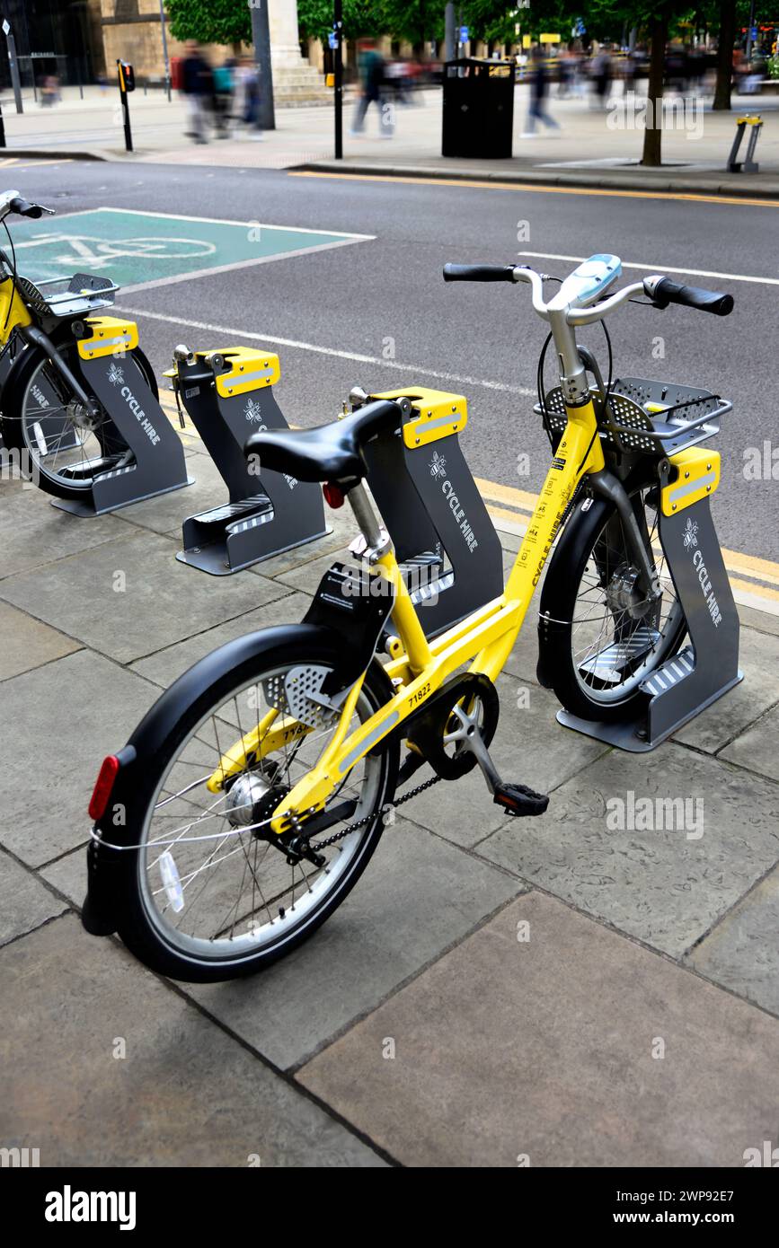 E-Bike-Verleih Stockfoto