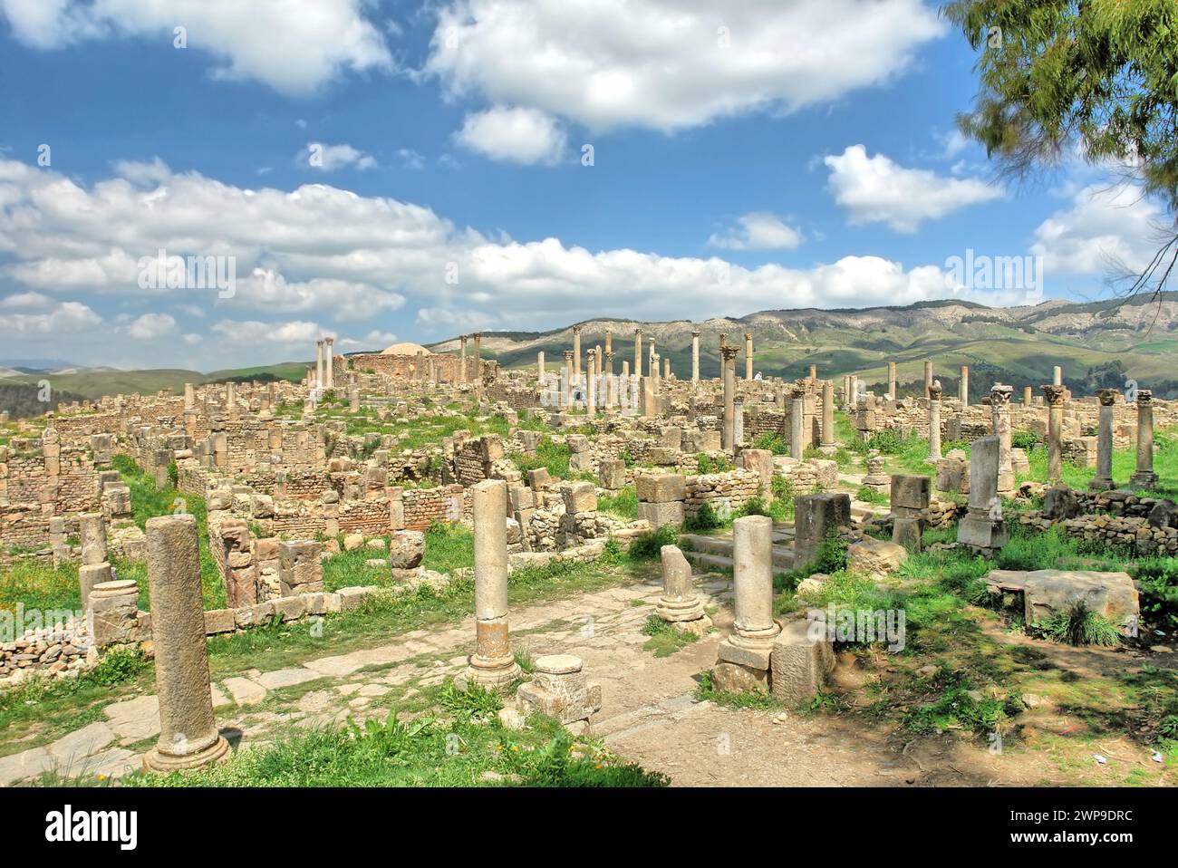 Christliches Viertel in der römischen Stadt Cuicul in Algerien Stockfoto