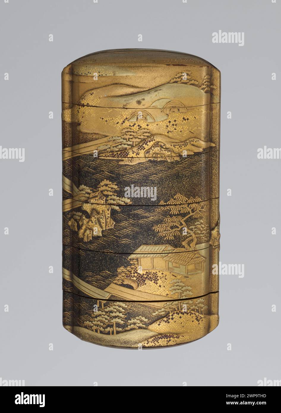 Porträt von Pi Kajikawa, entstanden im 19. Jahrhundert zwischen 1846 und 1855. Das Bild zeigt das Individuum in historischer Kleidung und spiegelt Stil und kulturellen Kontext der Mitte des 19. Jahrhunderts wider. Stockfoto