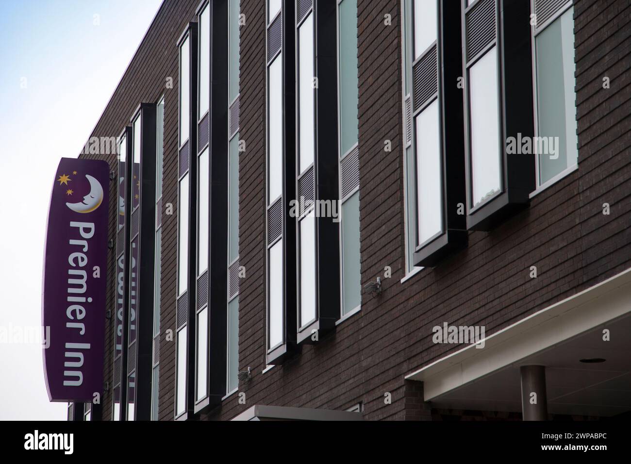 10/14 Premier Inn eröffnet sein neuestes Hotel in Telford. Stockfoto