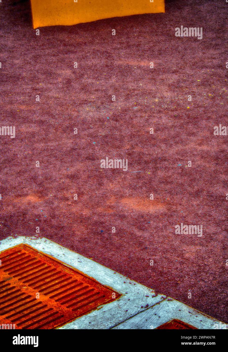 Muster und Formen auf einer Terrasse Stockfoto