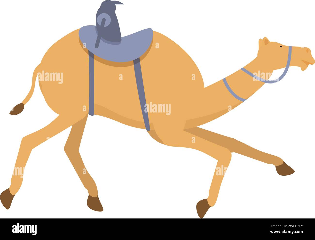 Laufgeschwindigkeit emirates Icon Cartoon Vektor. Aufzucht afrikas. Walking Kamel Stock Vektor