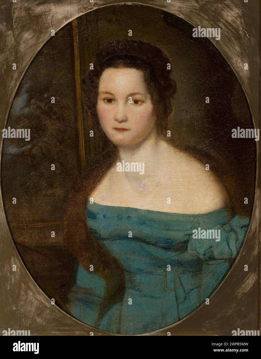 Porträt des Buches Bietosielska-Bie Ozierska aus dem 19. Jahrhundert von Wladimir Borovikowski und einem unbekannten russischen Maler. Zeigt Frauen in halblangen ovalen Porträts, die Teil der russischen Maltradition sind. Stockfoto