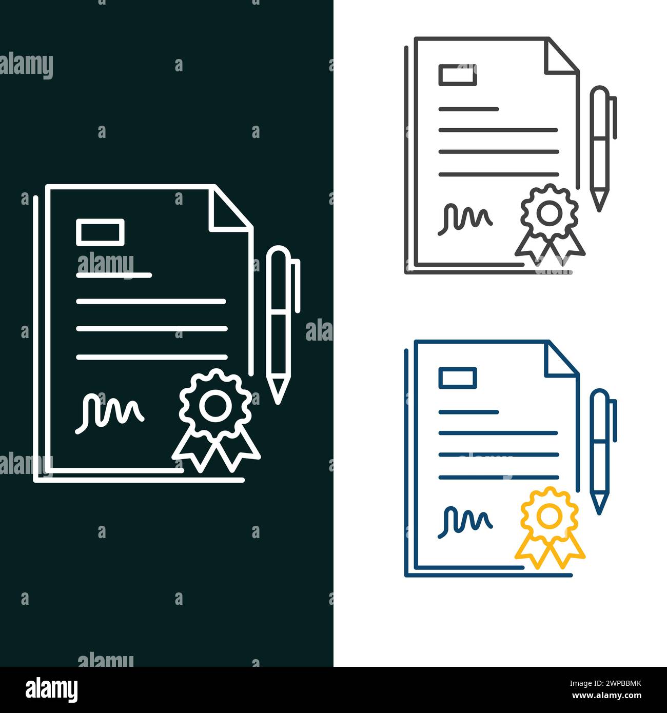 Design Des Symbols Für Die Vektorgrafik Des Zertifikats Stock Vektor