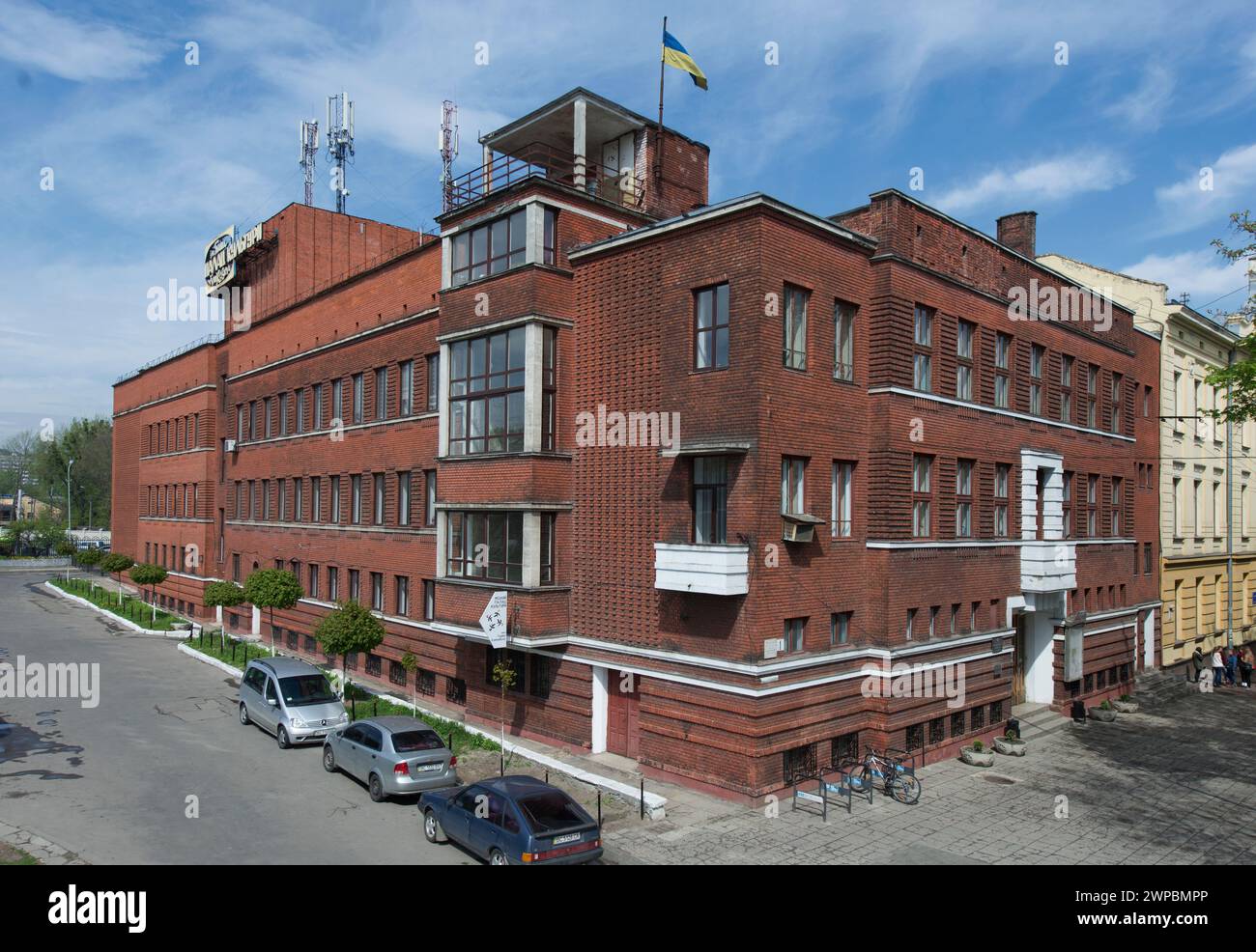 Das Gewerkschaftsgebäude der Stadtverwaltung, Lemberg, Ukraine Stockfoto