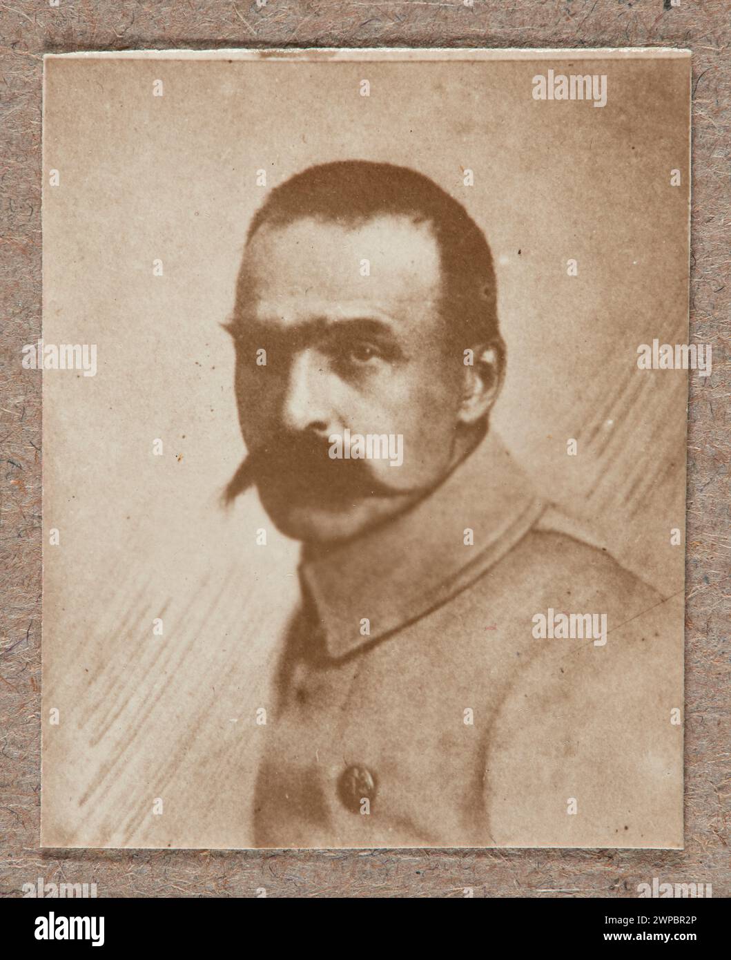 Porträt von Jozef Pilsudski, polnischer Staatsmann und Militärführer, erstellt zwischen 1914 und 1920. Stockfoto