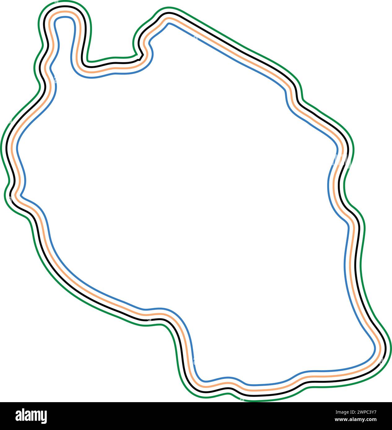 tansania Karte Symbol Vektor Illustration Design Stock Vektor