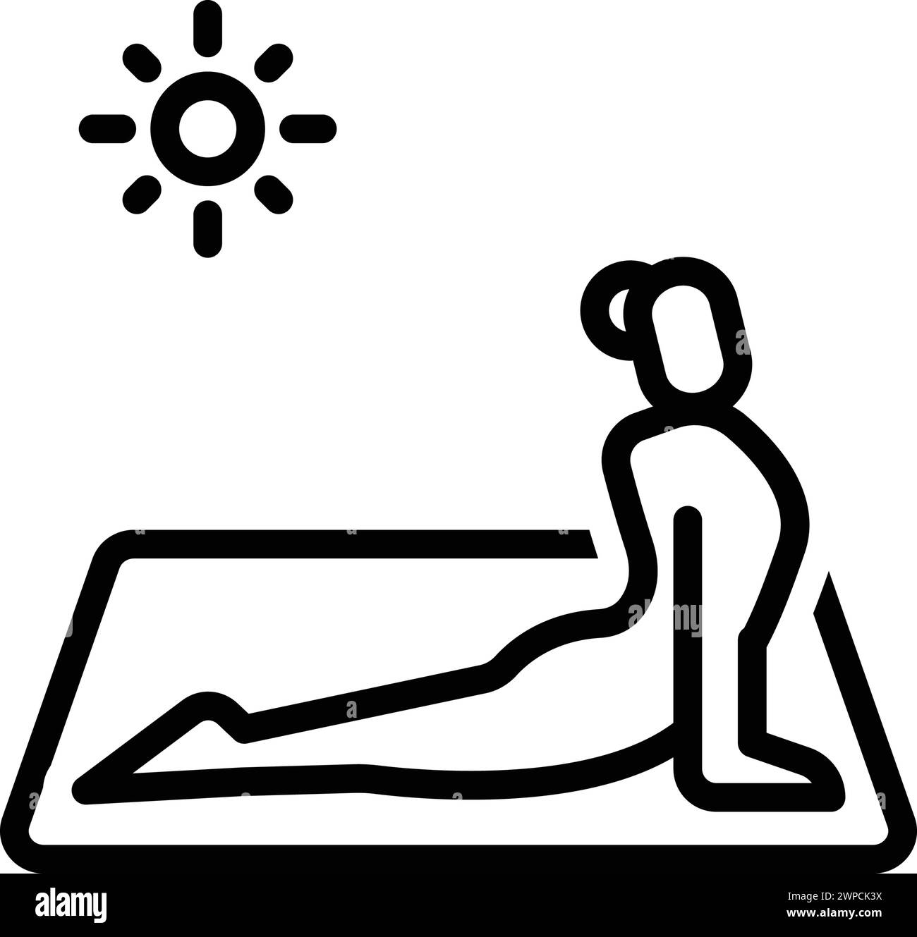 Symbol für Yoga, Summation Stock Vektor
