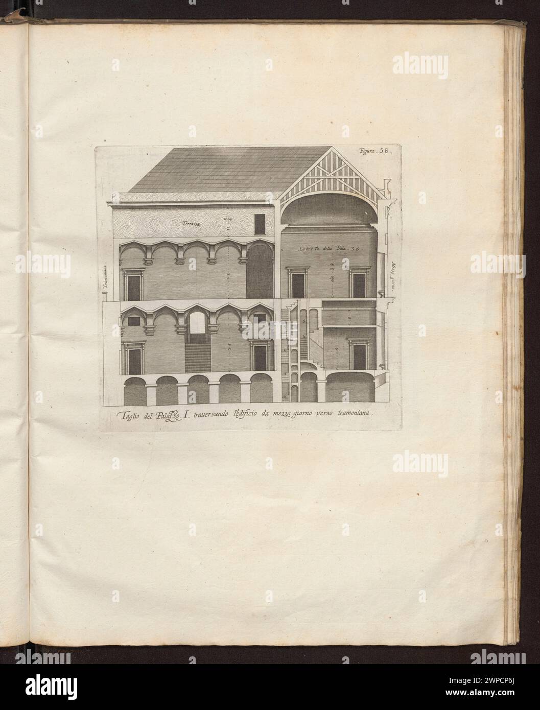 Abbildung 58: Taglio del Palazzo aus dem Album Palazzi di Genova; Ryckemans, Nicolaes (ca. 1595-FL. Ca 1616-1626), Rubens, Peter Paul (1577-1640); 1622 (1622-00-00-1622-00-00); Stockfoto