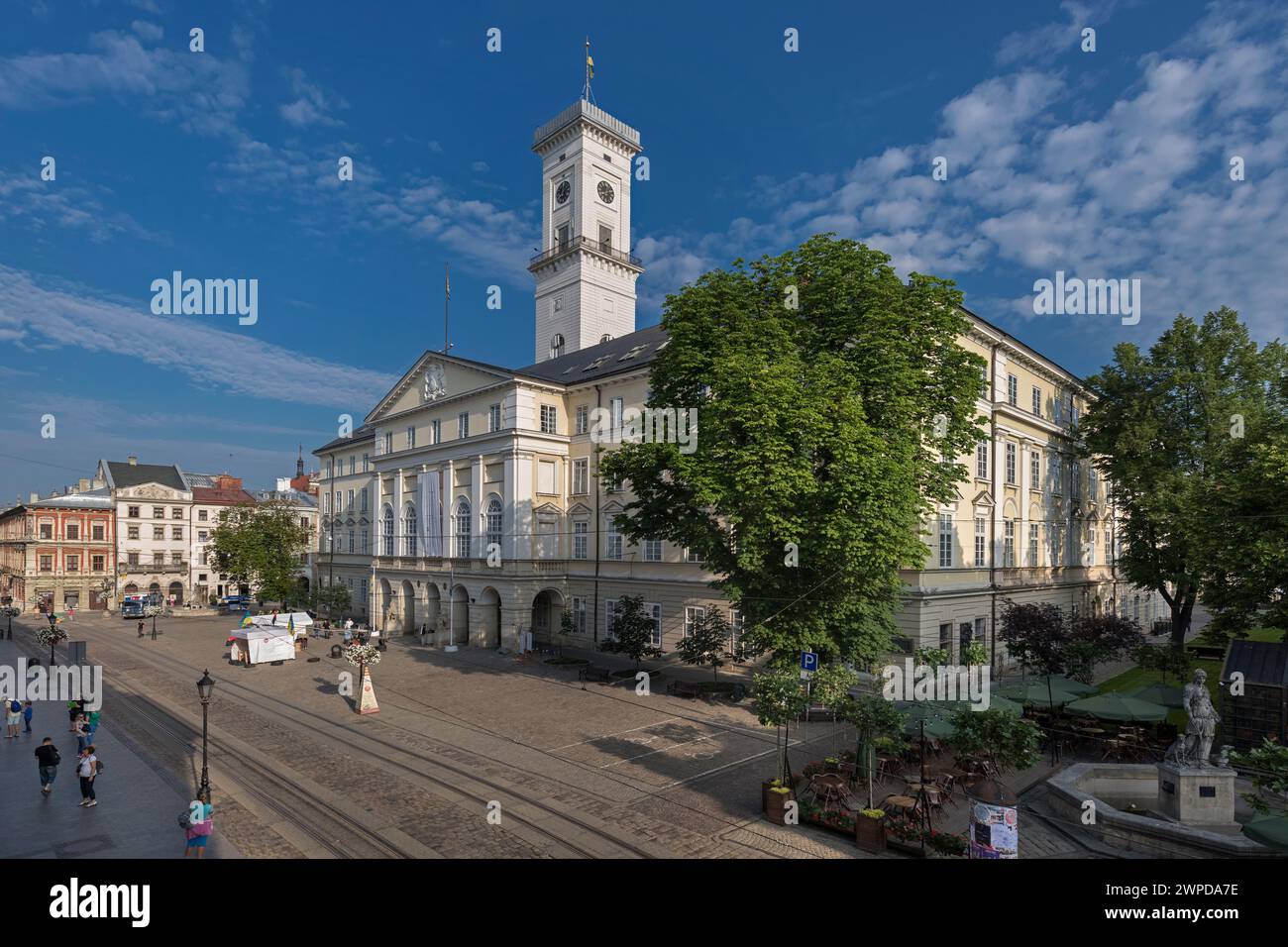 Rathaus von Lemberg, Marktplatz in Lemberg, Ukraine Stockfoto