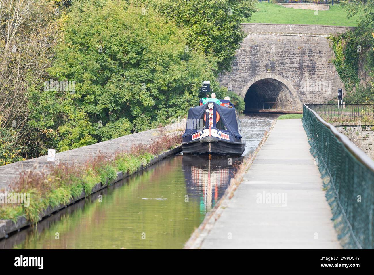 Großbritannien, Ceiriog Valley, Chirk Aqueduct, Chirk Canal, Wales. Stockfoto