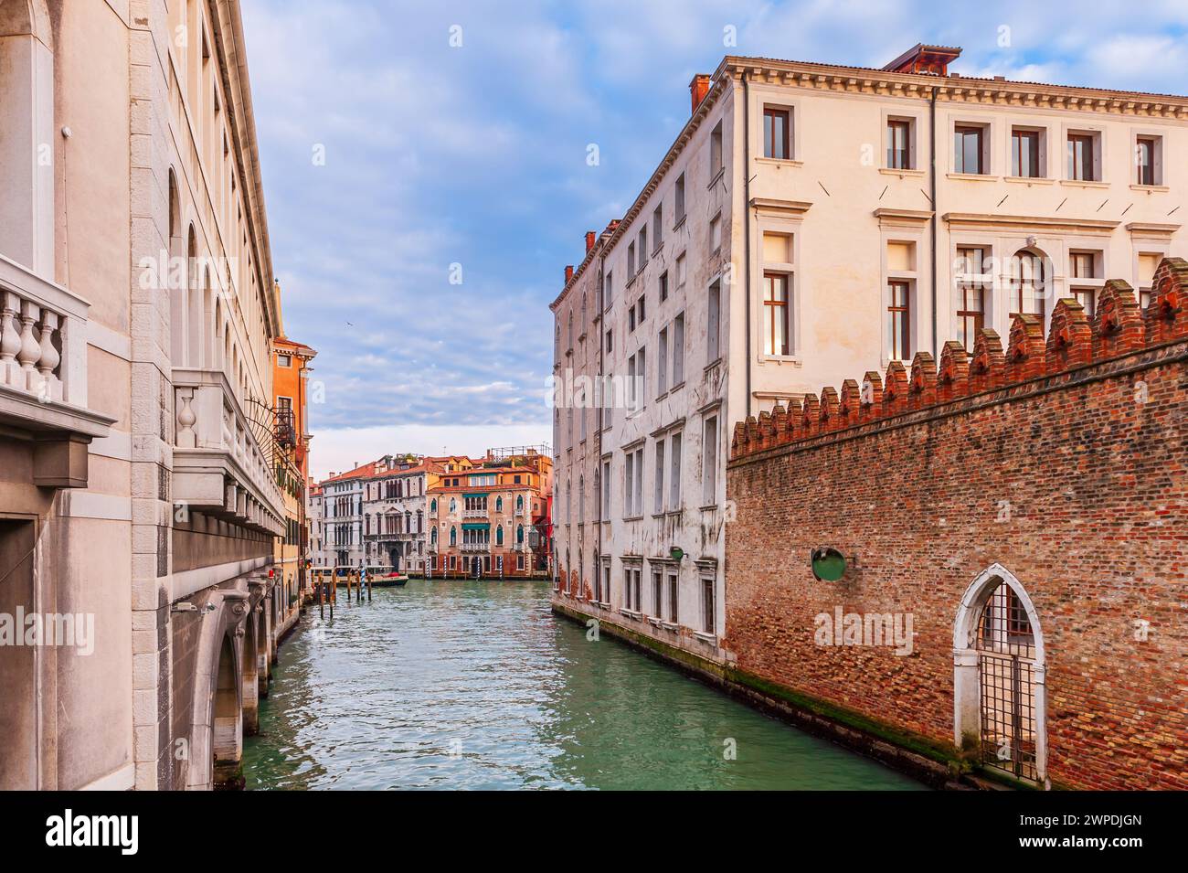 Ein typischer Vertreter des Kanals von Venedig, Venetien, Italien Stockfoto