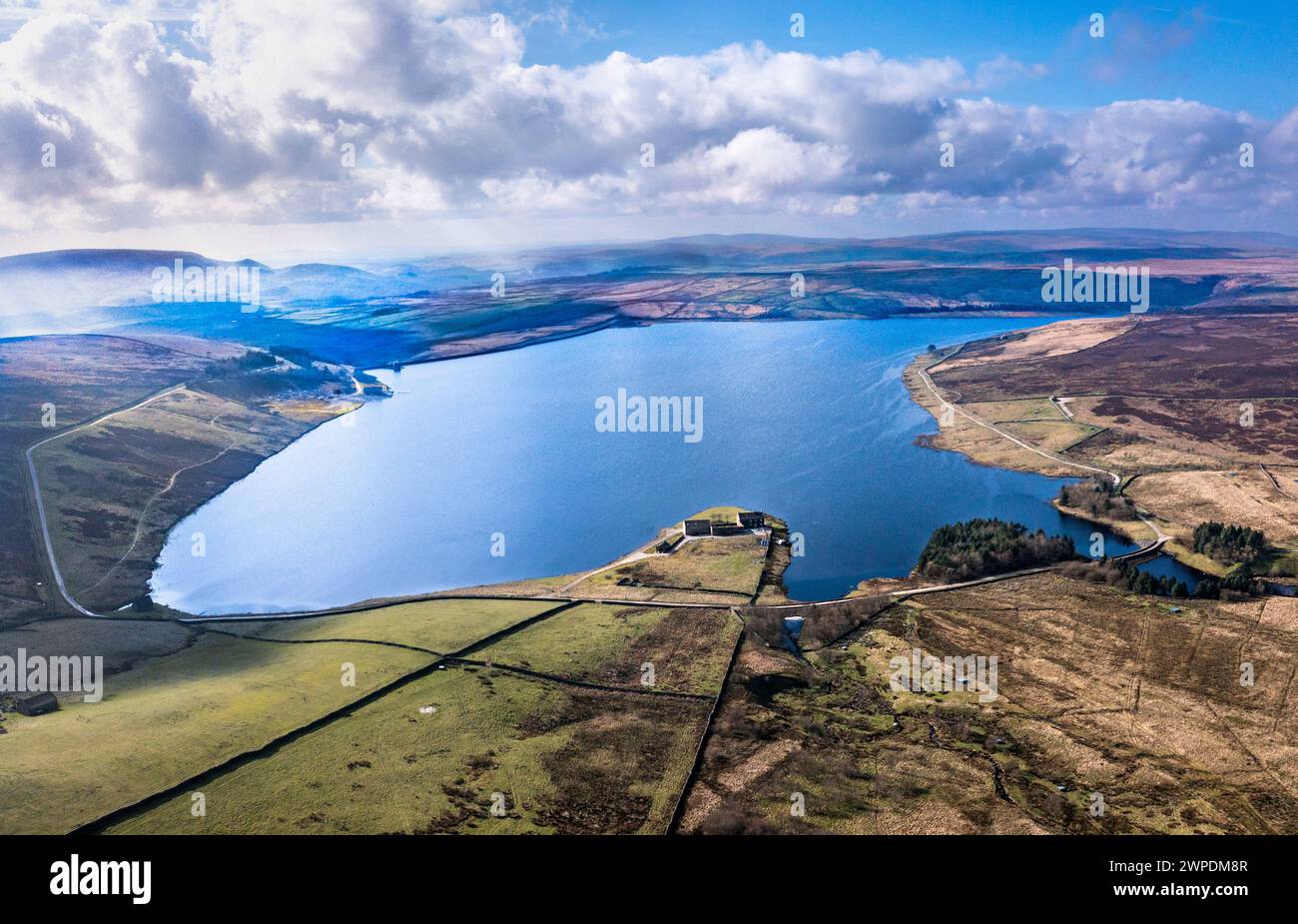 Grimwith Reservoir, in Yorkshire, Dales. Stockfoto