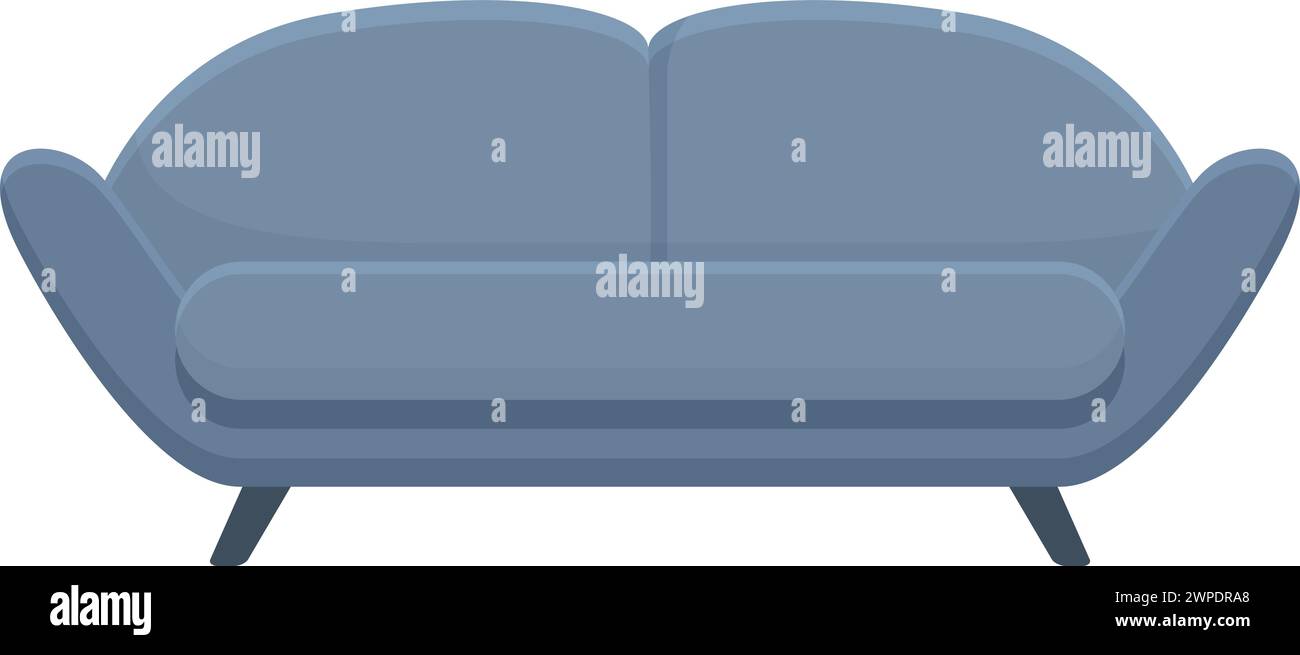 Weiches Sofa Icon Cartoon Vektor. Möbelgeschäft. Inneneinrichtung des Ladenraums Stock Vektor