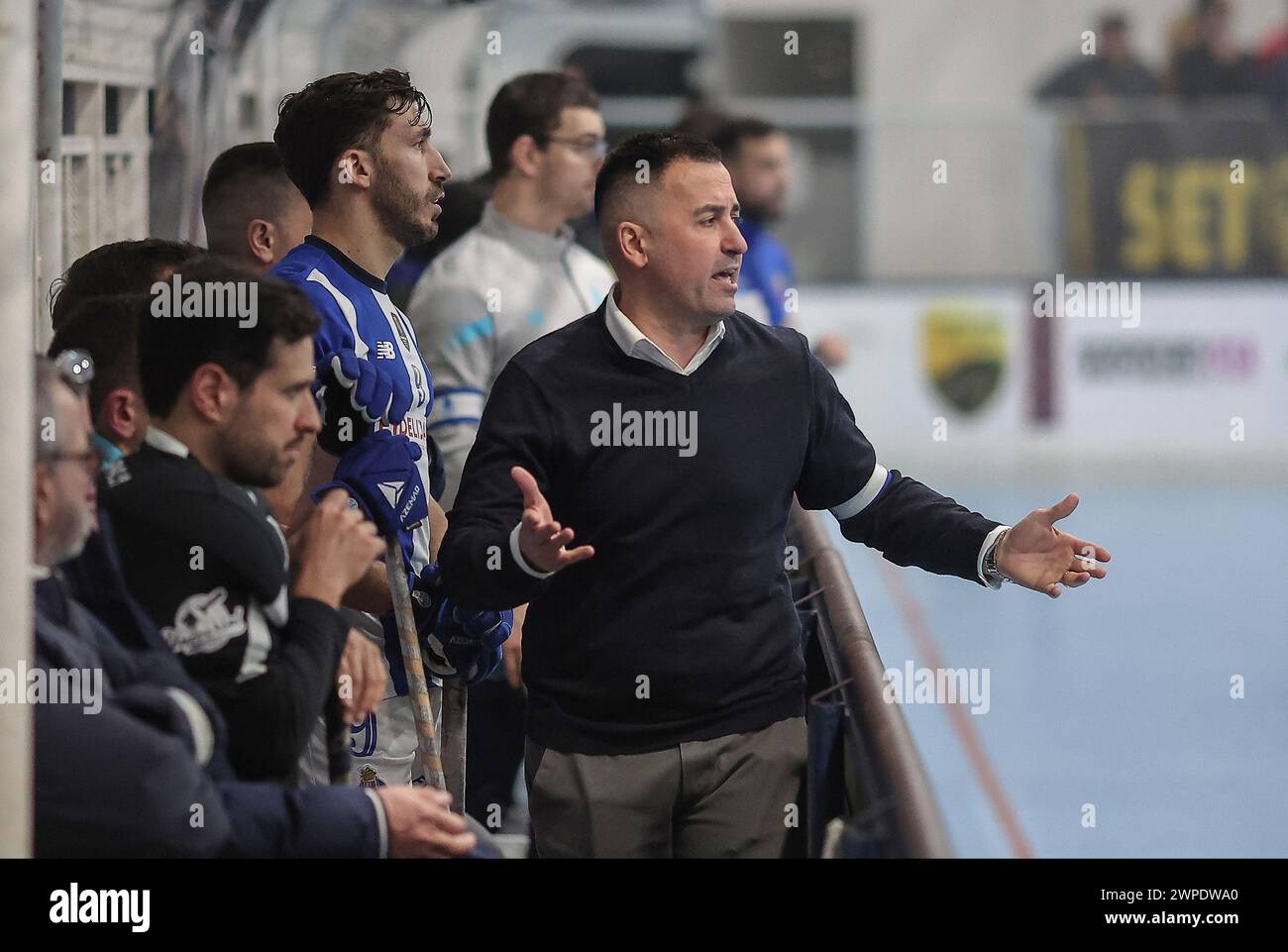 Vila Nova de Famalicão, 06/2024 - Riba d'Avehosted Fud Futebol Clube do Porto heute Abend im Pavilhão do Parque das Tílias - Riba d'an das Roundound des 16. Portugiesischen Pokals, Saison 2023/24. Ricardo Ares (Miguel Pereira/Global Imagens) Credit: Atlantico Press/Alamy Live News Stockfoto