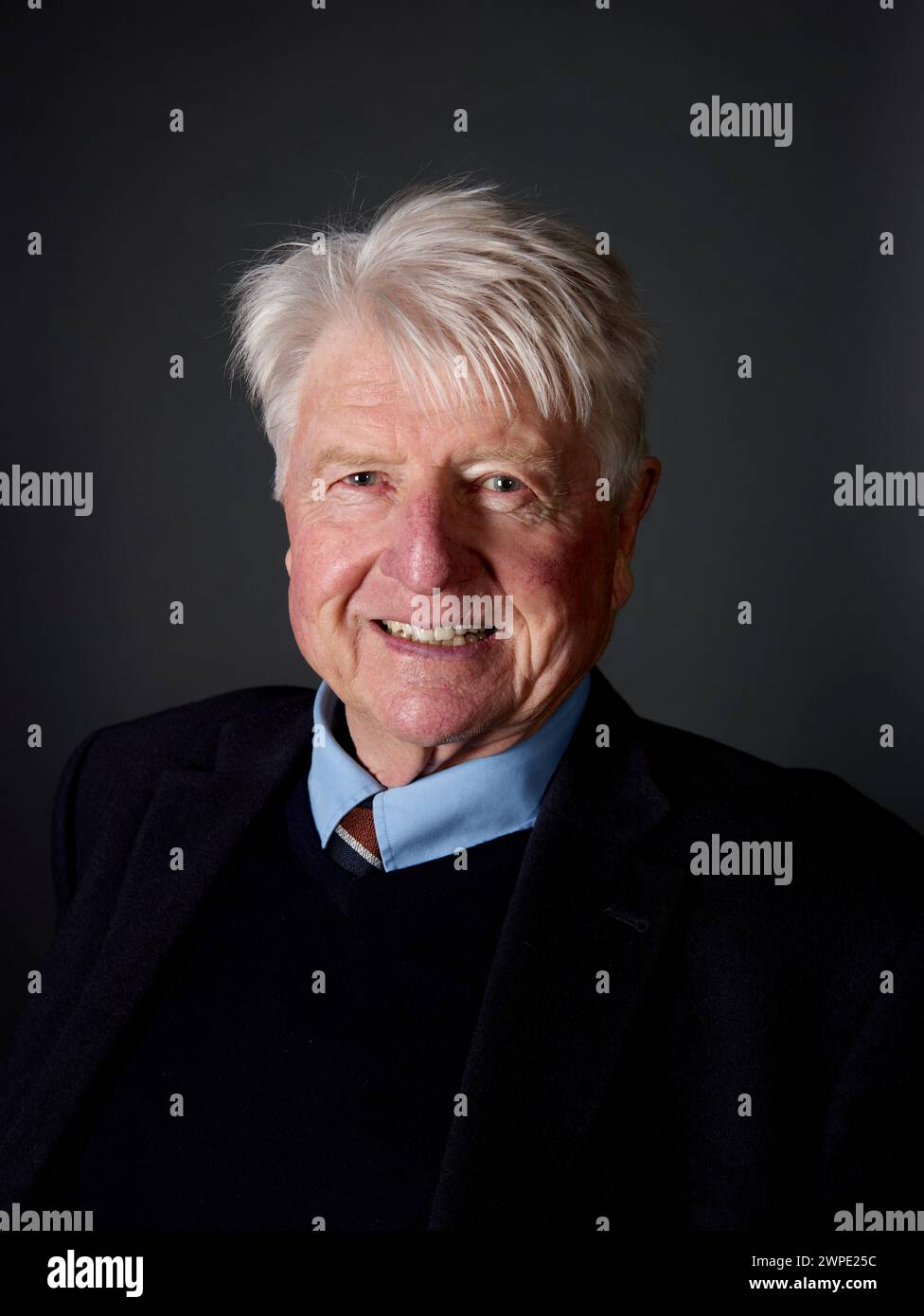 Stanley Johnson beim Oldie Literary Lunch 03/2024 Stockfoto