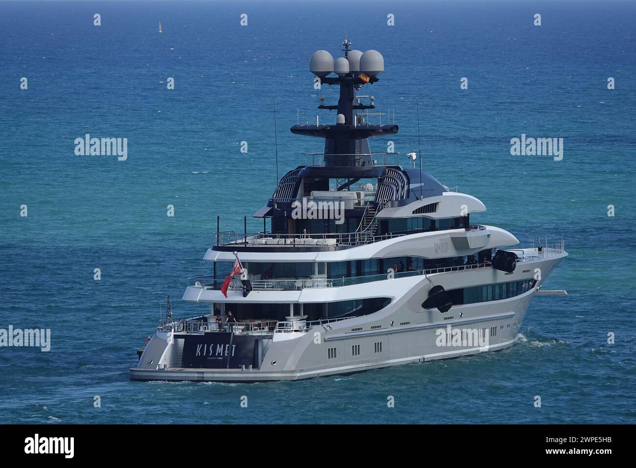 Kismet eine 95 Meter 312 lange Superyacht, die 2014 von Lürssen gebaut wurde Stockfoto