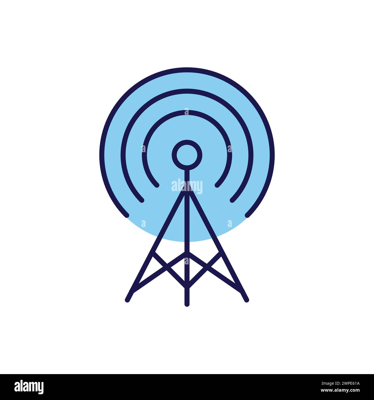 Symbol für den Vektor zum Sender Stock Vektor