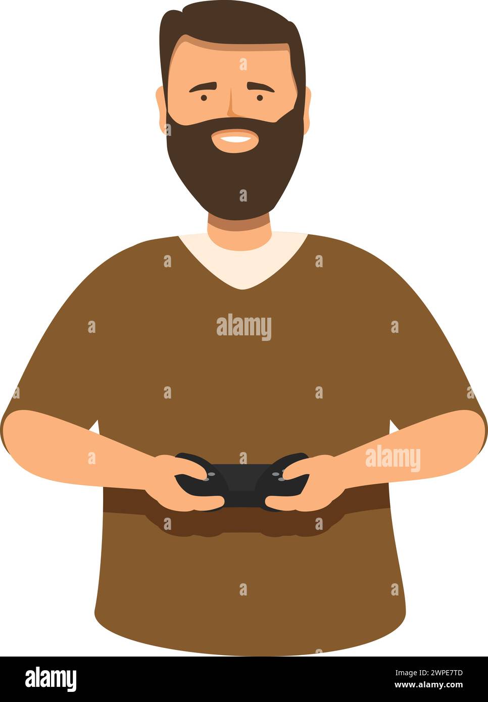 Hipster Spiele Icon Cartoon Vektor. Videospiel online. VR-Reality-Show Stock Vektor