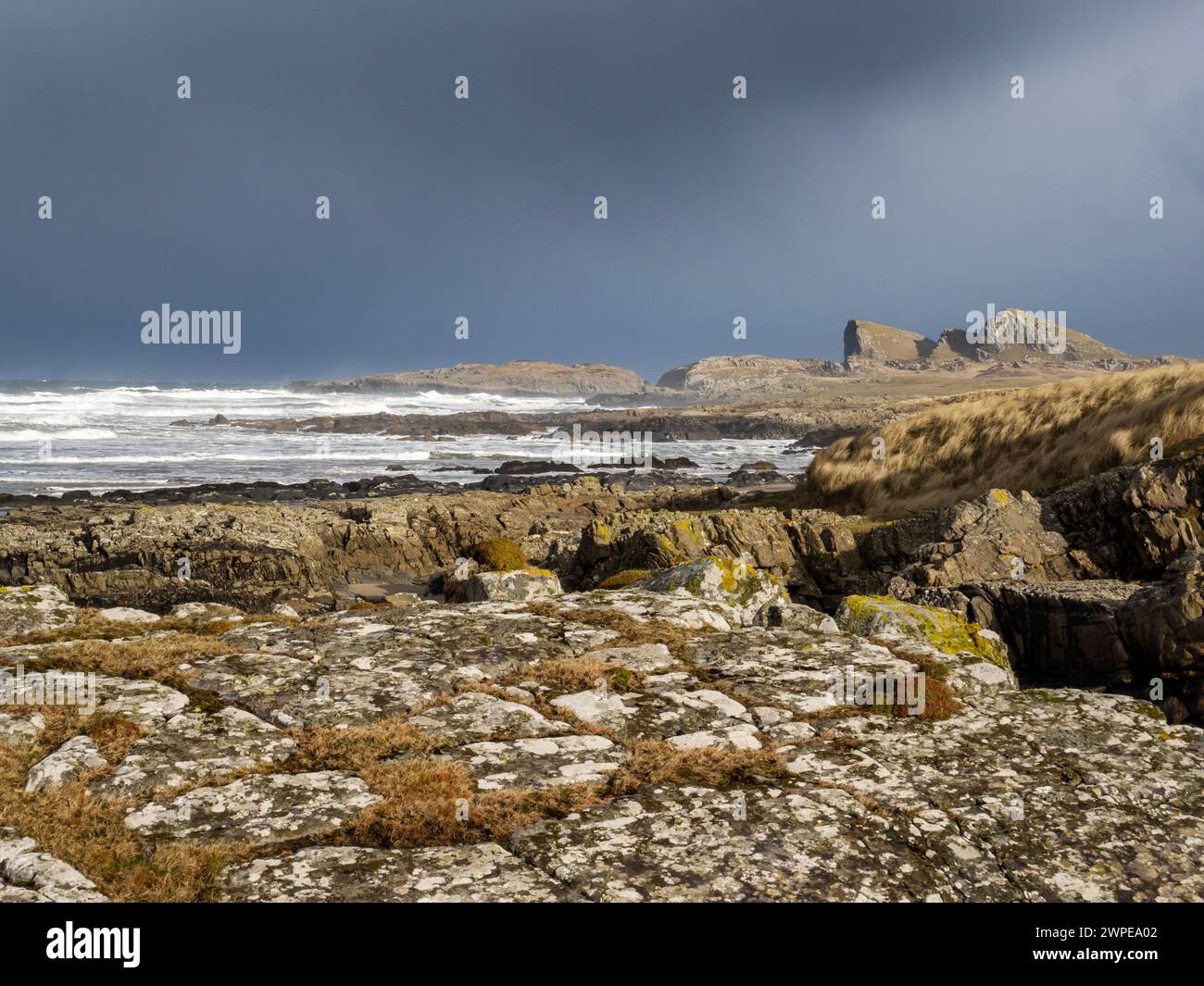 Saligo Bay auf Islay, Schottland, Großbritannien. Stockfoto