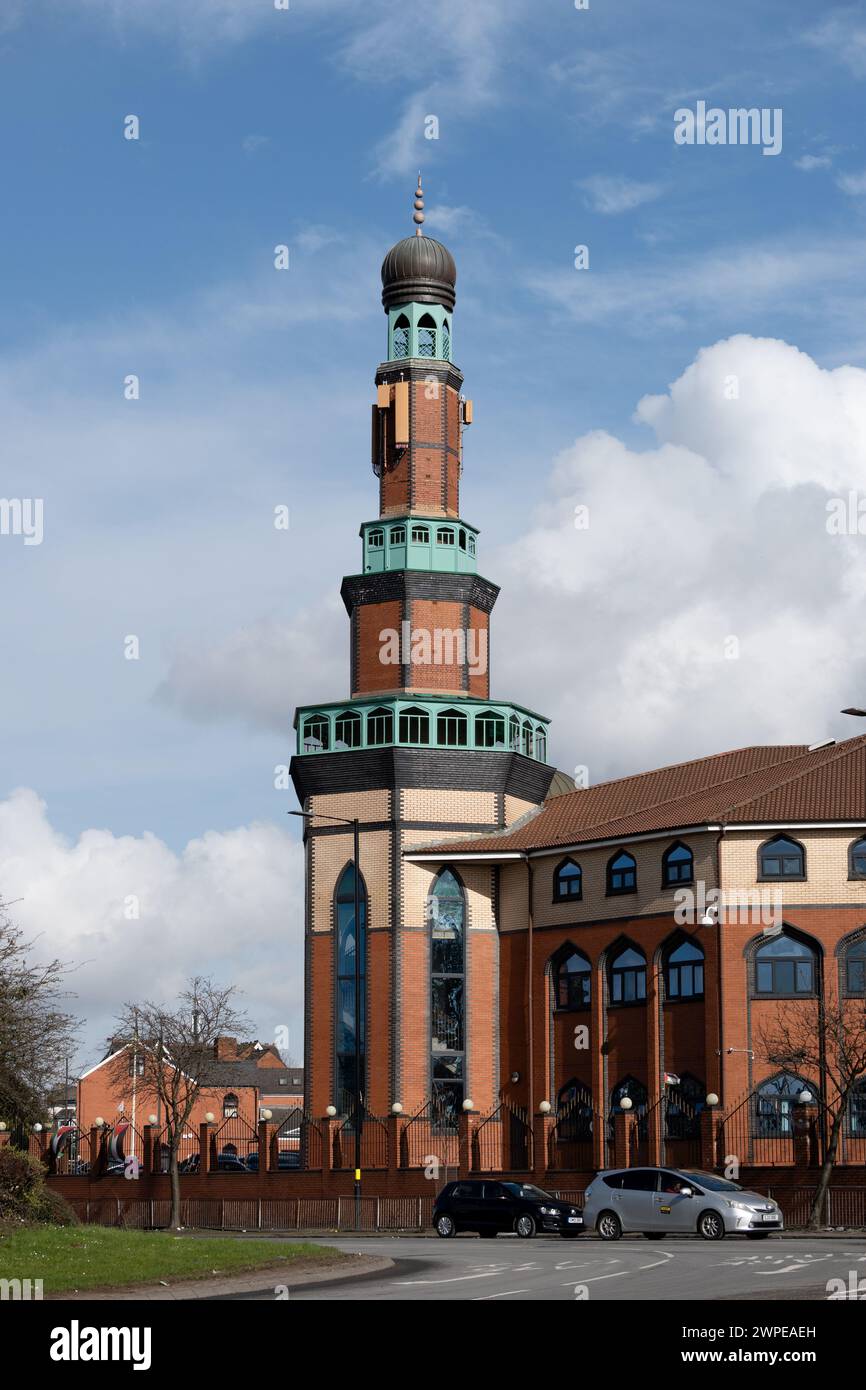 Central Jamia Mosque, Small Heath, Birmingham, Großbritannien Stockfoto