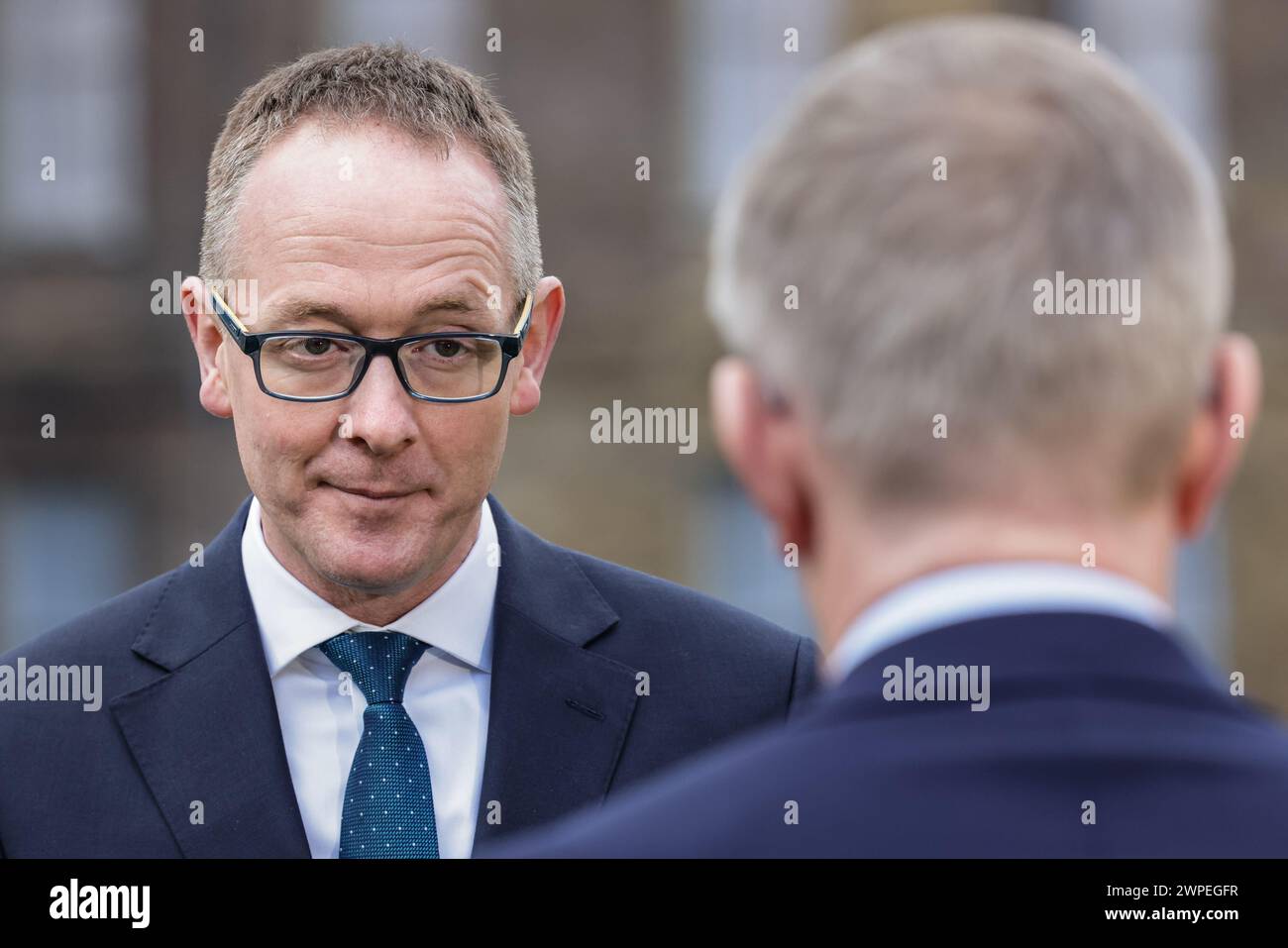 London, Großbritannien. März 2024. John Lamont, Parlamentarischer Staatssekretär für Schottland, Abgeordneter der Konservativen Partei für Berwickshire in Westminster am Budgettag. Quelle: Imageplotter/Alamy Live News Stockfoto