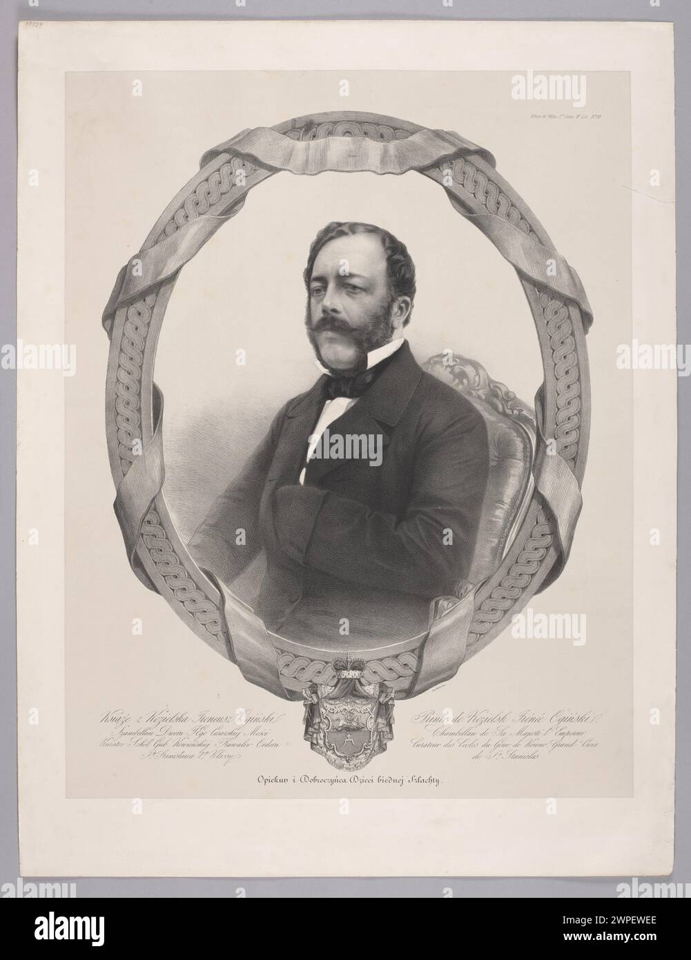 Porträt von Ireneusz Ogi Lassalle, Emile (1813-1871), Lemertcier, Benard et Cie (Paris um 1862 (1860-00-1864-00-00); Stockfoto