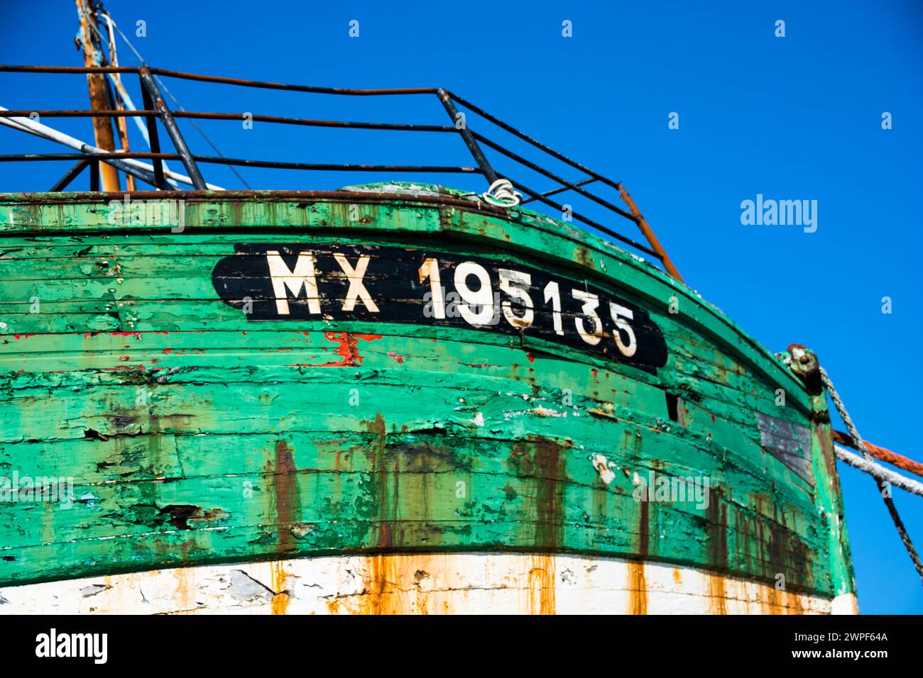 Die Schiffswracks in Camaret-Sur-Mer an der französischen Atlantikküste Stockfoto