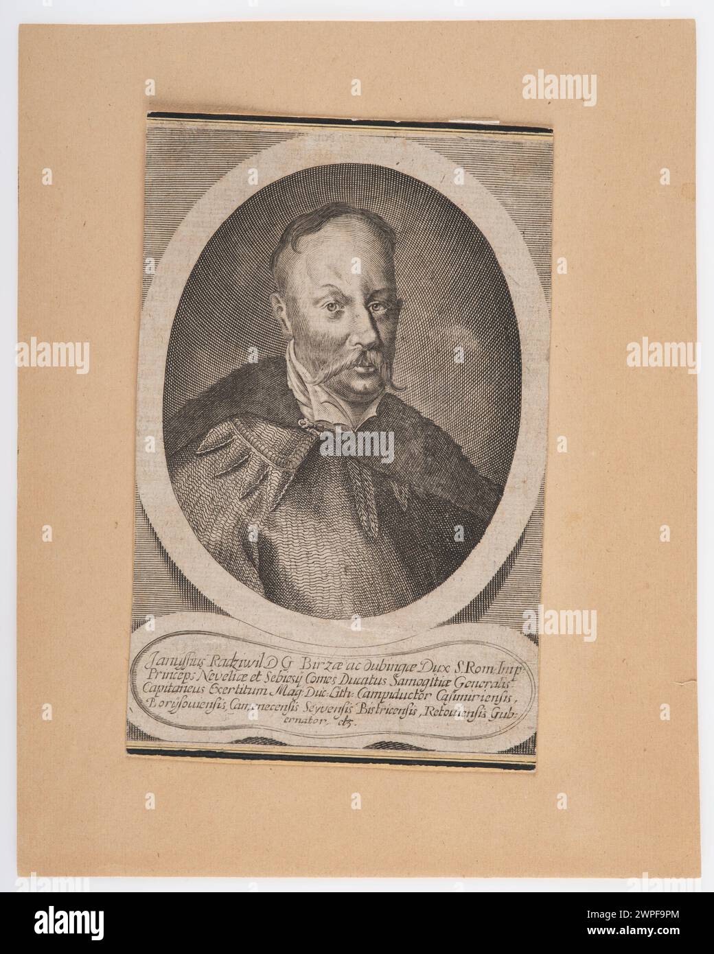 Das Porträt von Daniel Schultz aus dem Jahr 1652 zeigt Janusz Radziwiłł (1612–1655), den Woiwoden von Vilnius. Das Werk spiegelt die künstlerischen Stile der Mitte des 17. Jahrhunderts wider. Stockfoto Das Porträt von Daniel Schultz aus dem Jahr 1652 zeigt Janusz Radziwiłł (1612–1655), den Woiwoden von Vilnius. Das Werk spiegelt die künstlerischen Stile der Mitte des 17. Jahrhunderts wider. Stockfoto