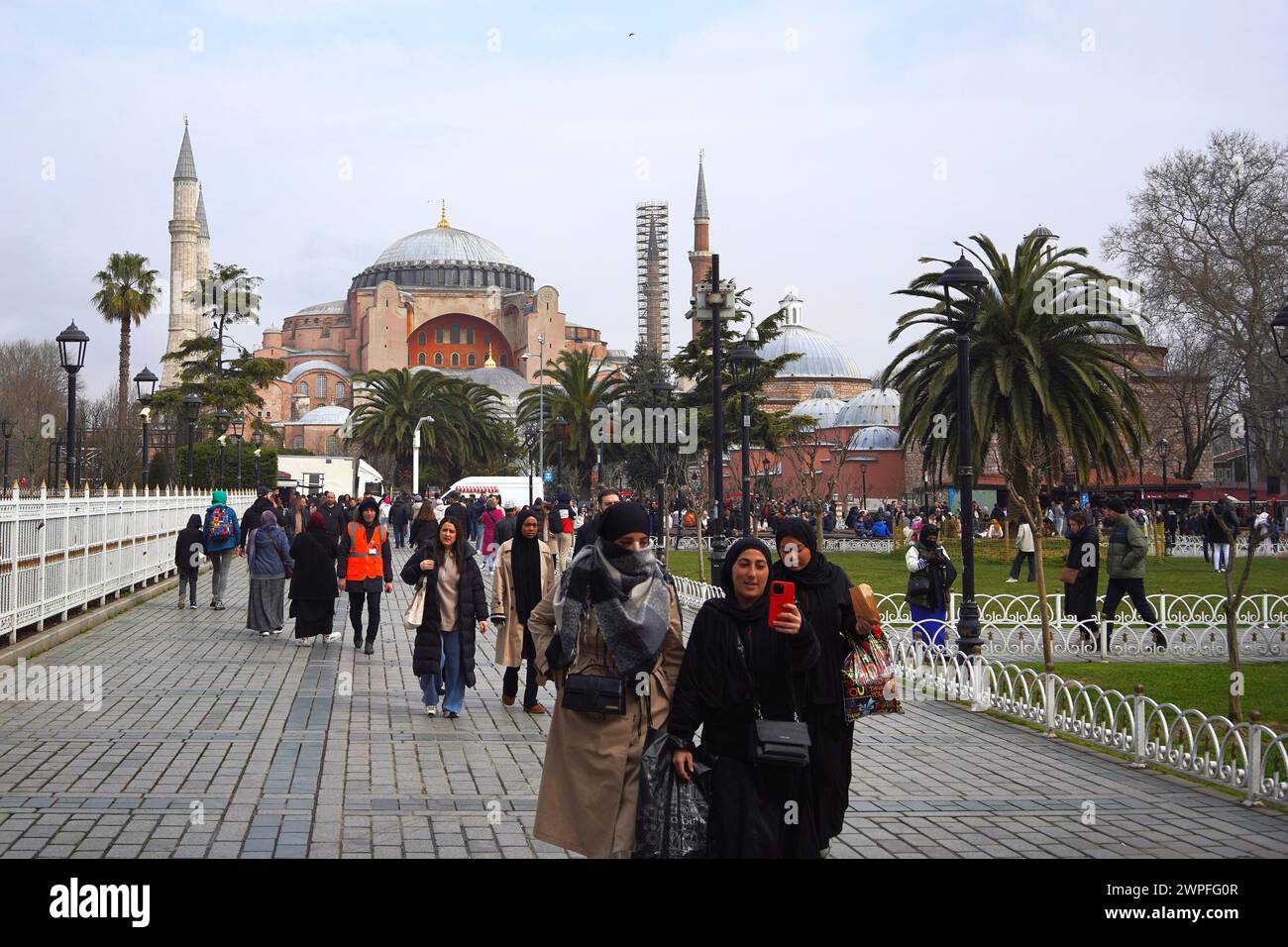 Die wunderschöne und herrliche Hagia Sofia, Sultanamet, Istanbul, Türkei Stockfoto