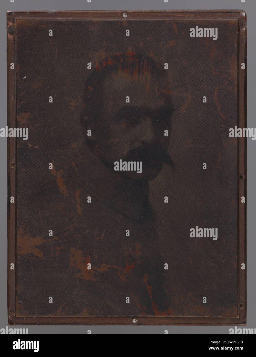 Porträt des polnischen Staatsmannes Józef Piłsudski, das 1924 geschaffen wurde und sein Aussehen und seine Kleidung darstellt. Stockfoto