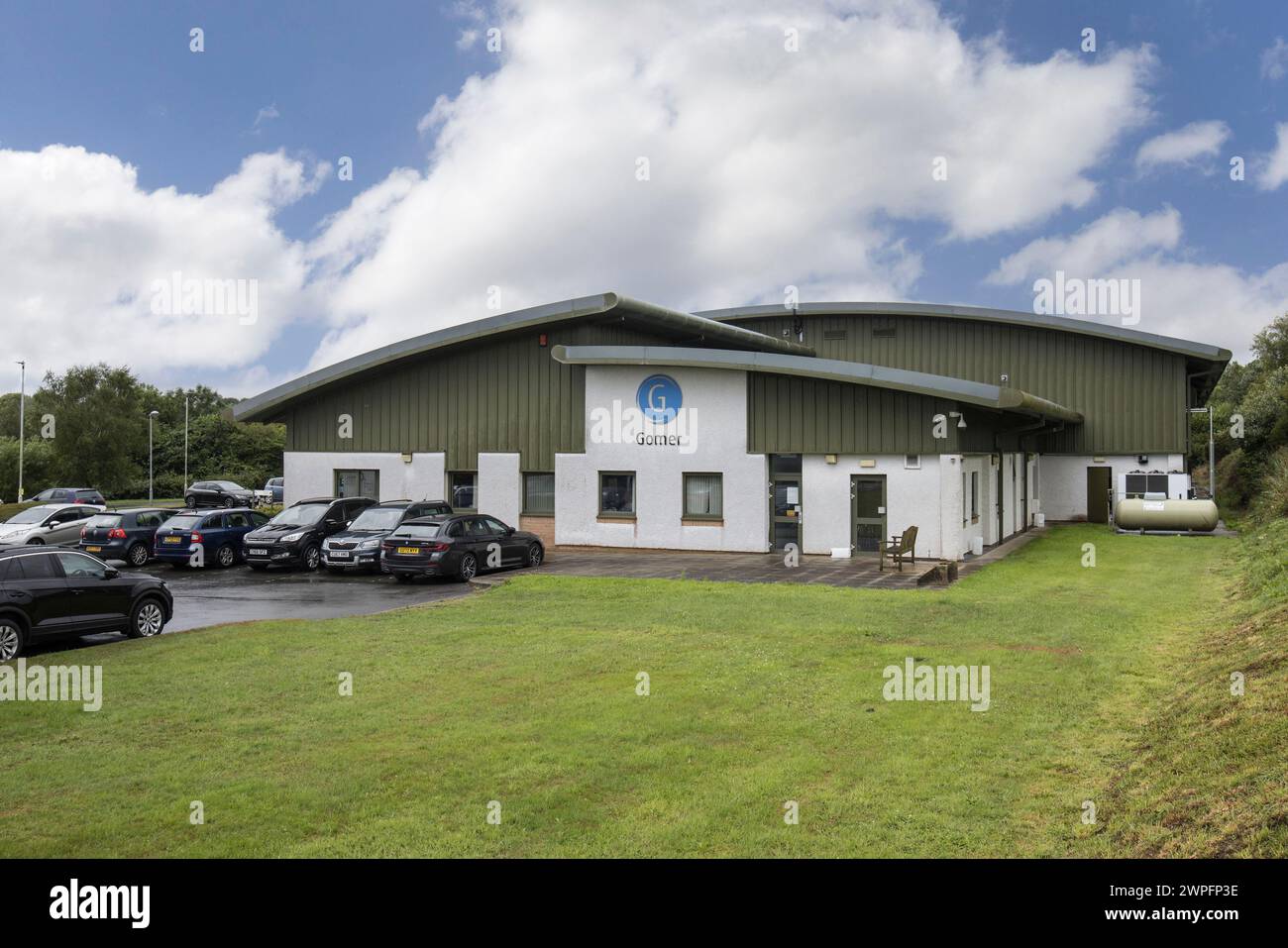 Gomer Press Druckers, Llandysul, Wales, Großbritannien Stockfoto