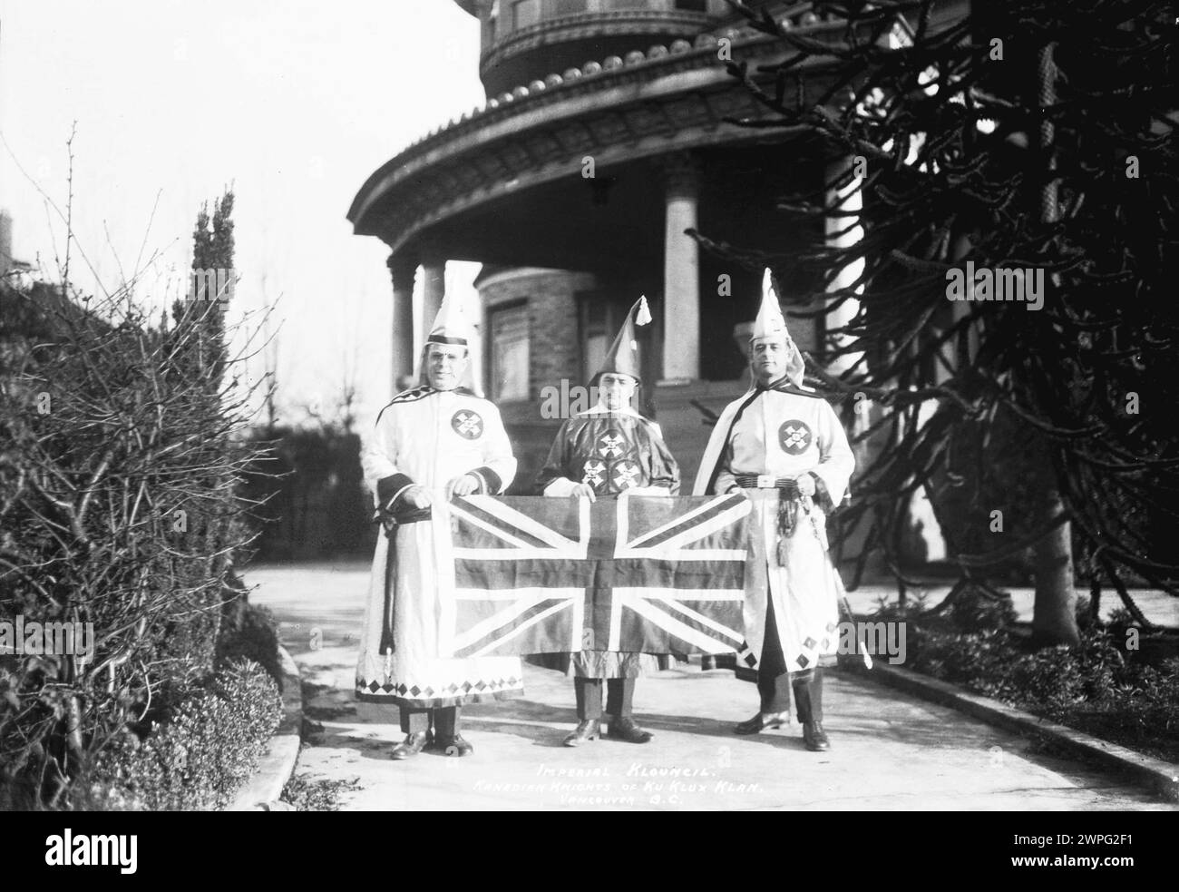 K.K.K. [Ku Klux Klan] Imperial Kouncil Vancouver, Kanada. Nov. 1925 Stockfoto