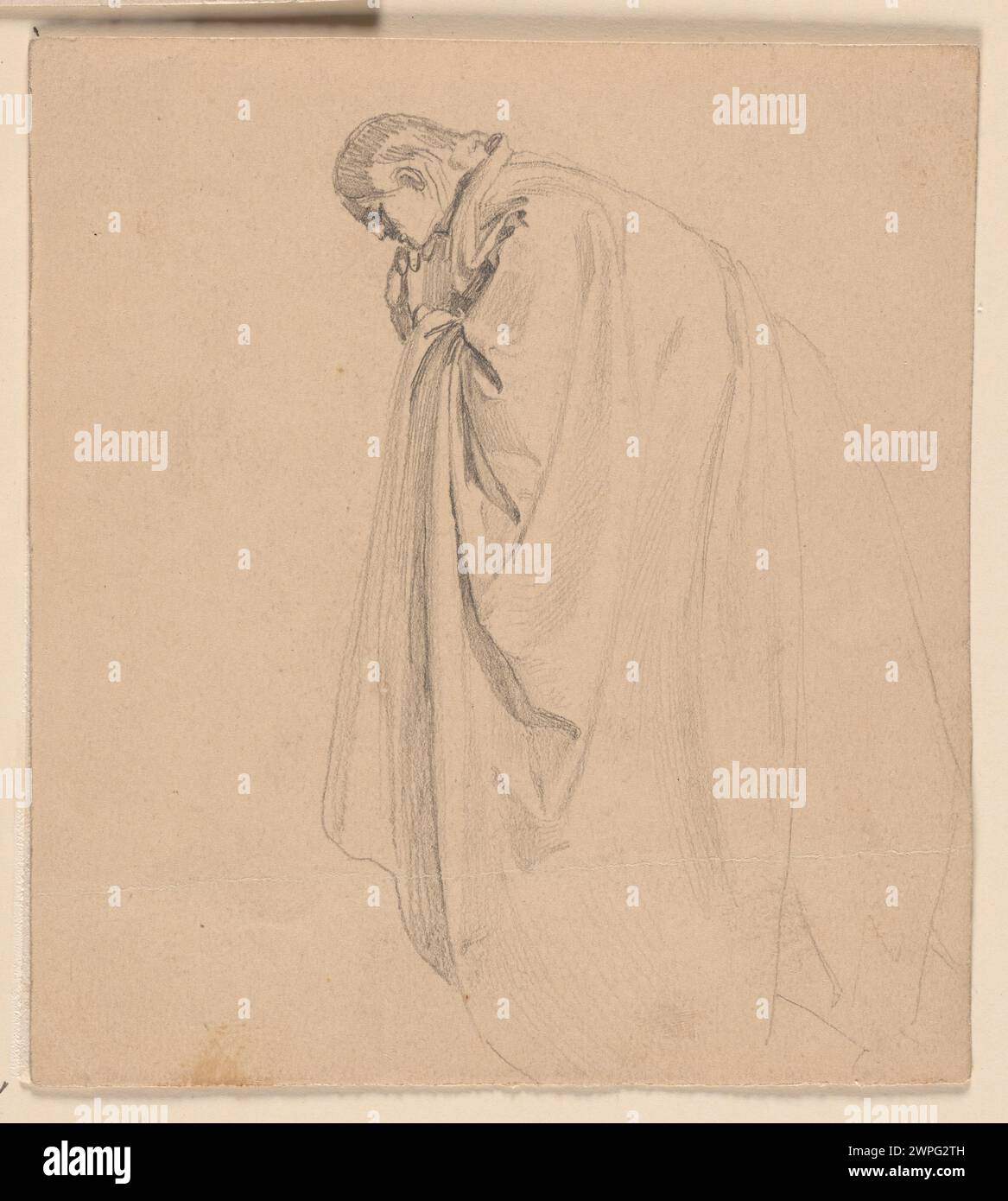 Ein Gemälde von Ferdinand Koska, das eine Figur namens Ming in Drapierung darstellt, entstanden zwischen 1828 und 1862. Stockfoto