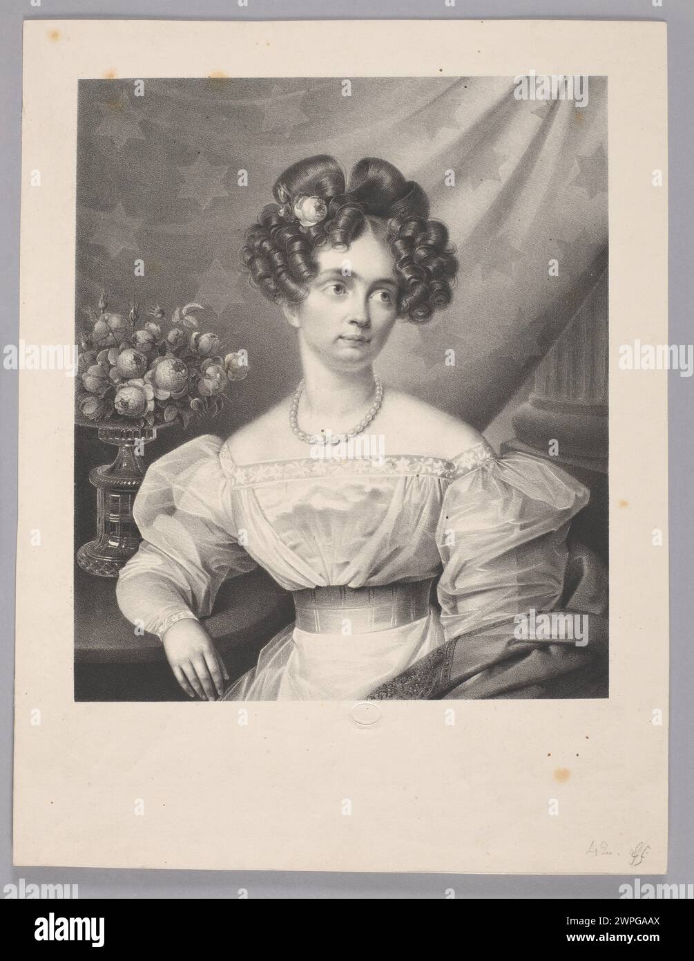 Porträt von Mathilde, Großherzogin von Hessen und Rhein, erstellt 1848 von Joseph Karl Stieler, F. C. Schüler und Jakob Melcher, mit formalen Kleidern und Insignien. Stockfoto