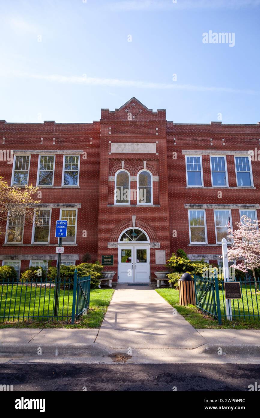 Glen Carbon Grade School im Süden von Illinois. Stockfoto