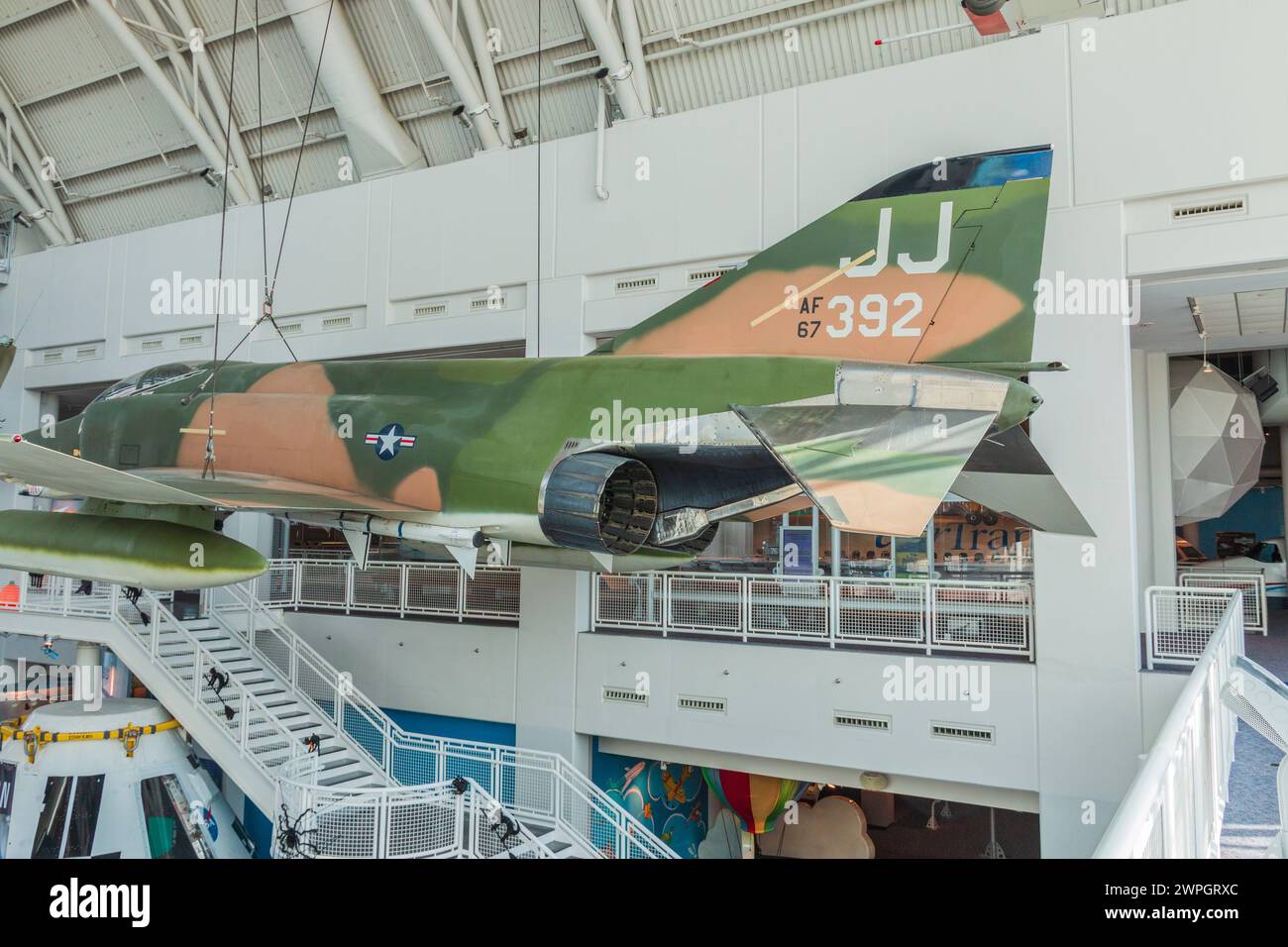 Das Virginia Air and Space Center Museum in Hampton Roads, Virginia. Stockfoto